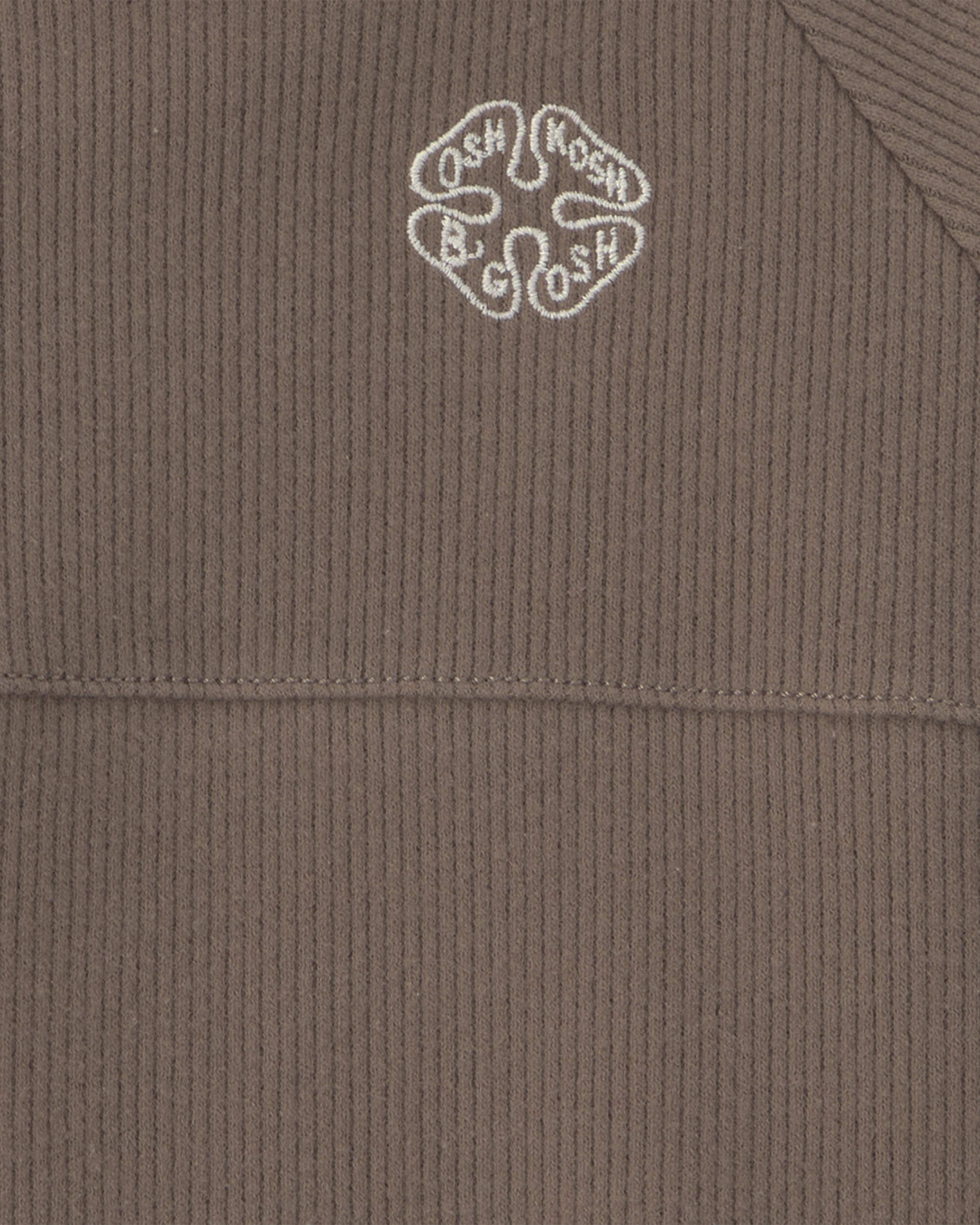 Toddler Boy Long-Sleeve Hooded Top - Tan - Image 4