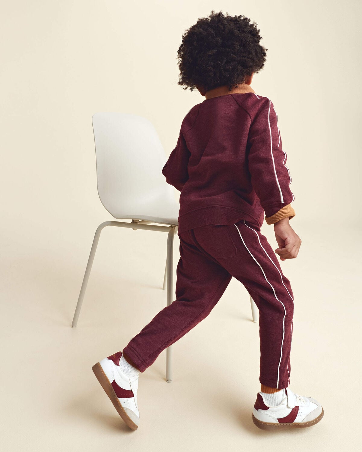 Toddler Boy 'Fun & Games' Pullover Sweatshirt - Burgundy - Image 3