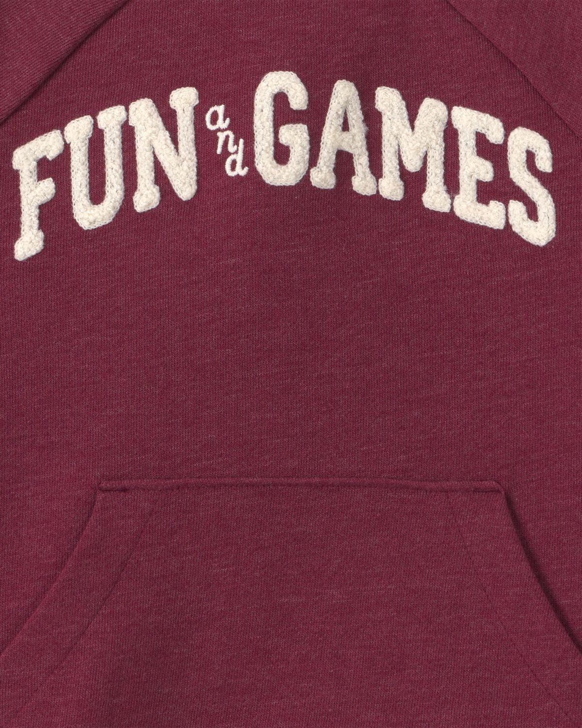 Toddler Boy 'Fun & Games' Pullover Sweatshirt - Burgundy - Image 6