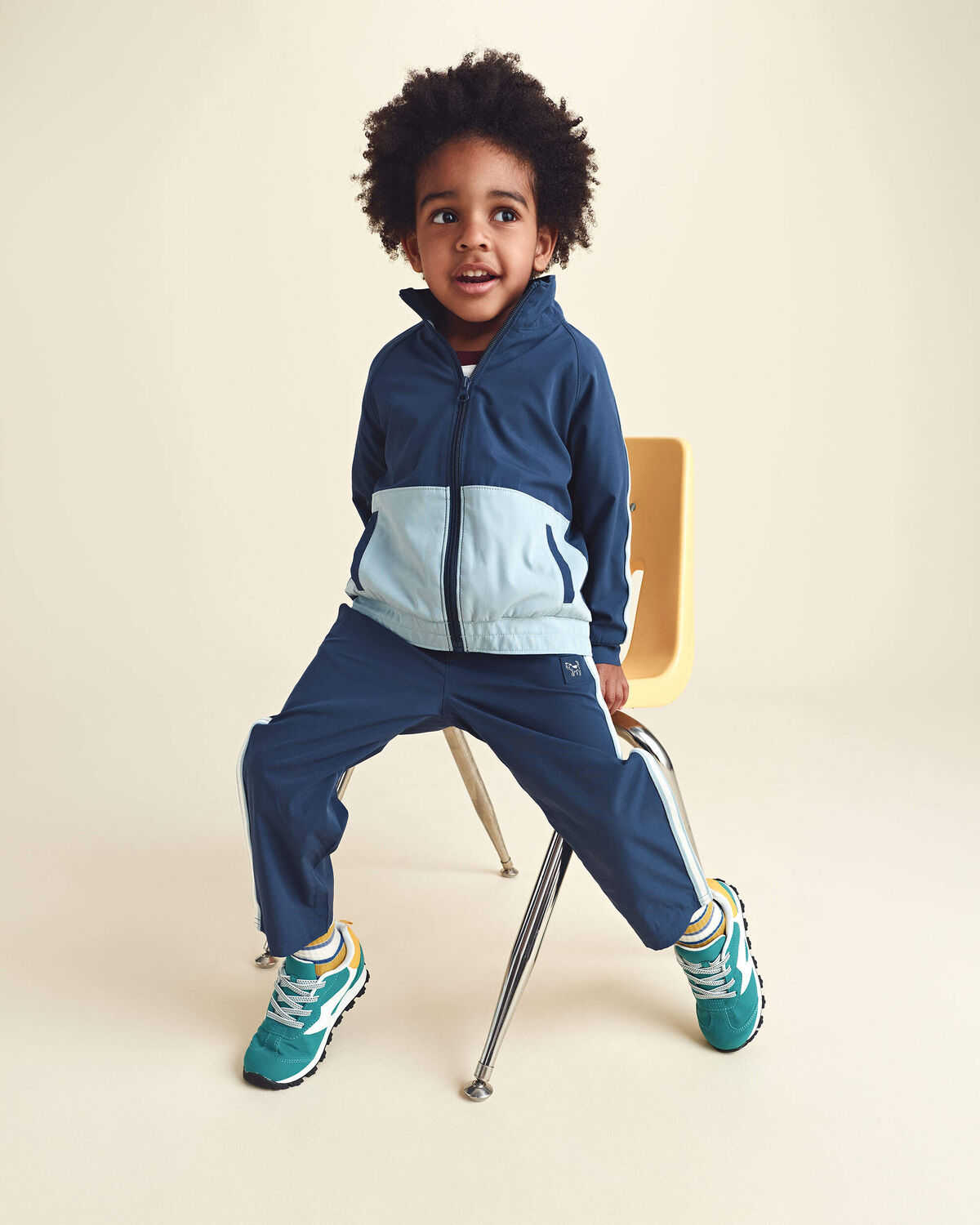 Toddler Boy Active Track Pants - Navy Blue - Image 2