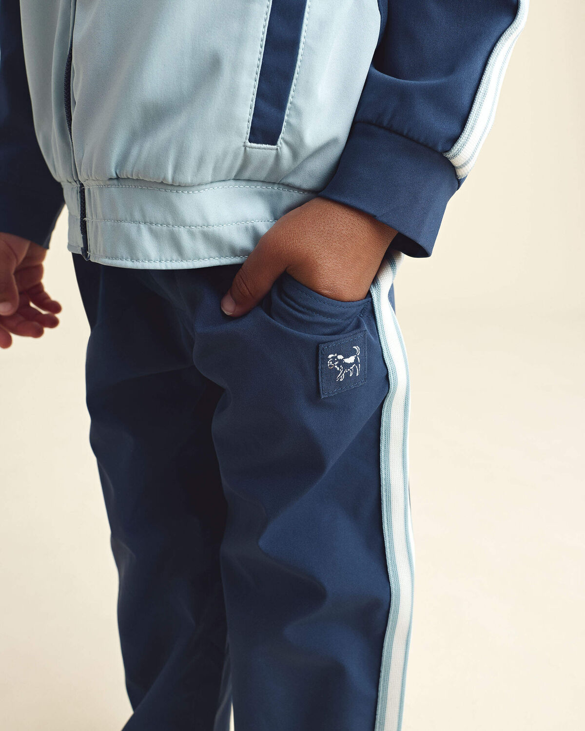 Toddler Boy Active Track Pants - Navy Blue - Image 4