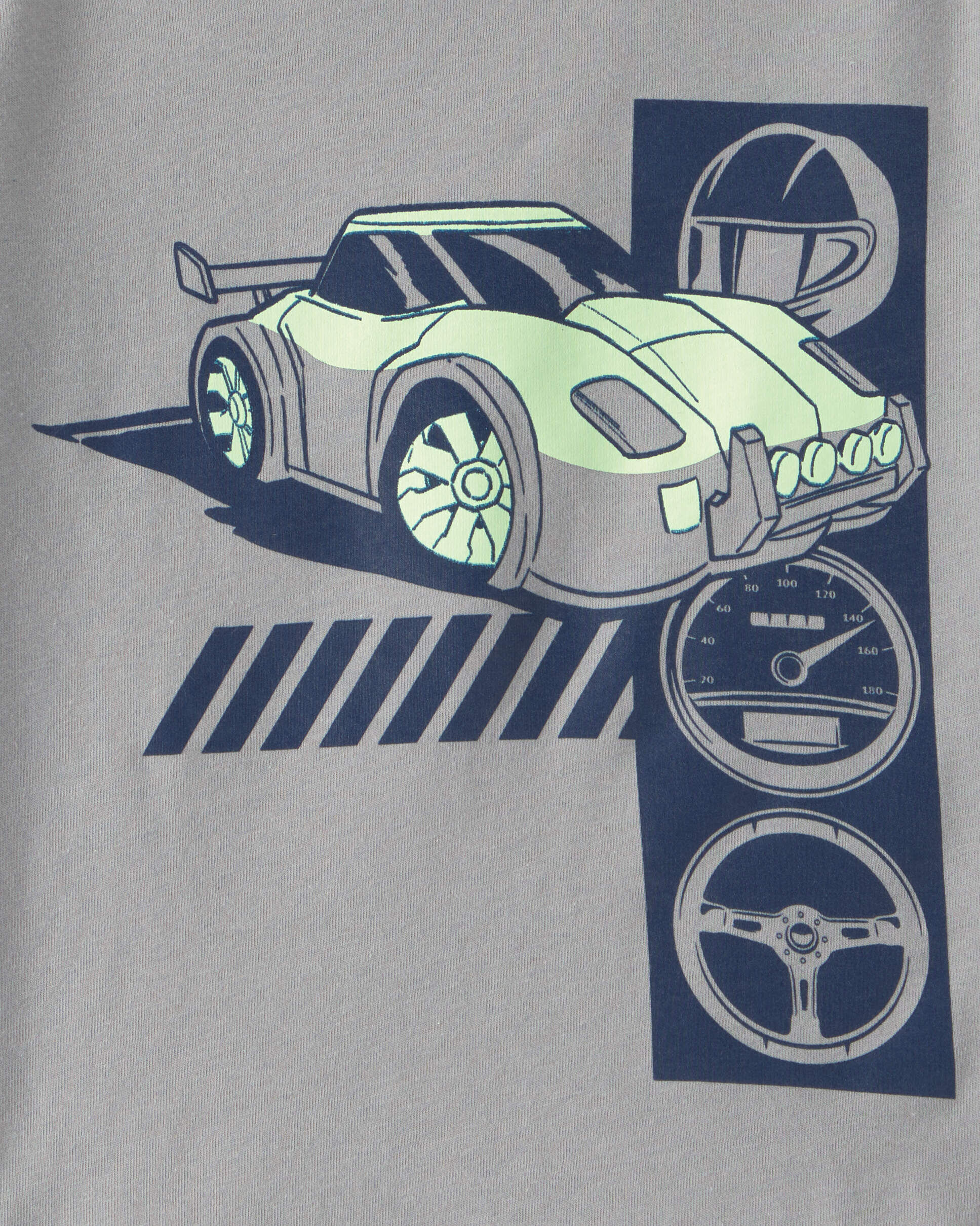 Toddler Boy 'Speed Racer' Car Long-Sleeve Graphic Tee - Grey - Image 3