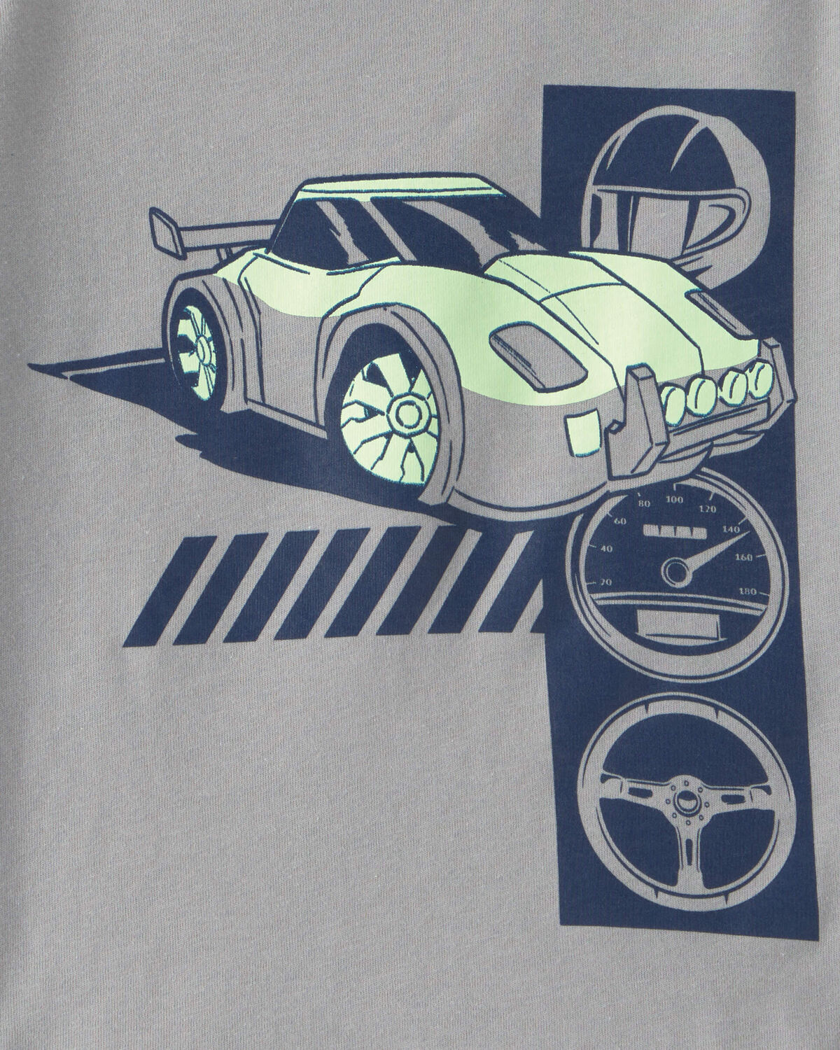 Toddler Boy 'Speed Racer' Car Long-Sleeve Graphic Tee - Grey - Image 2