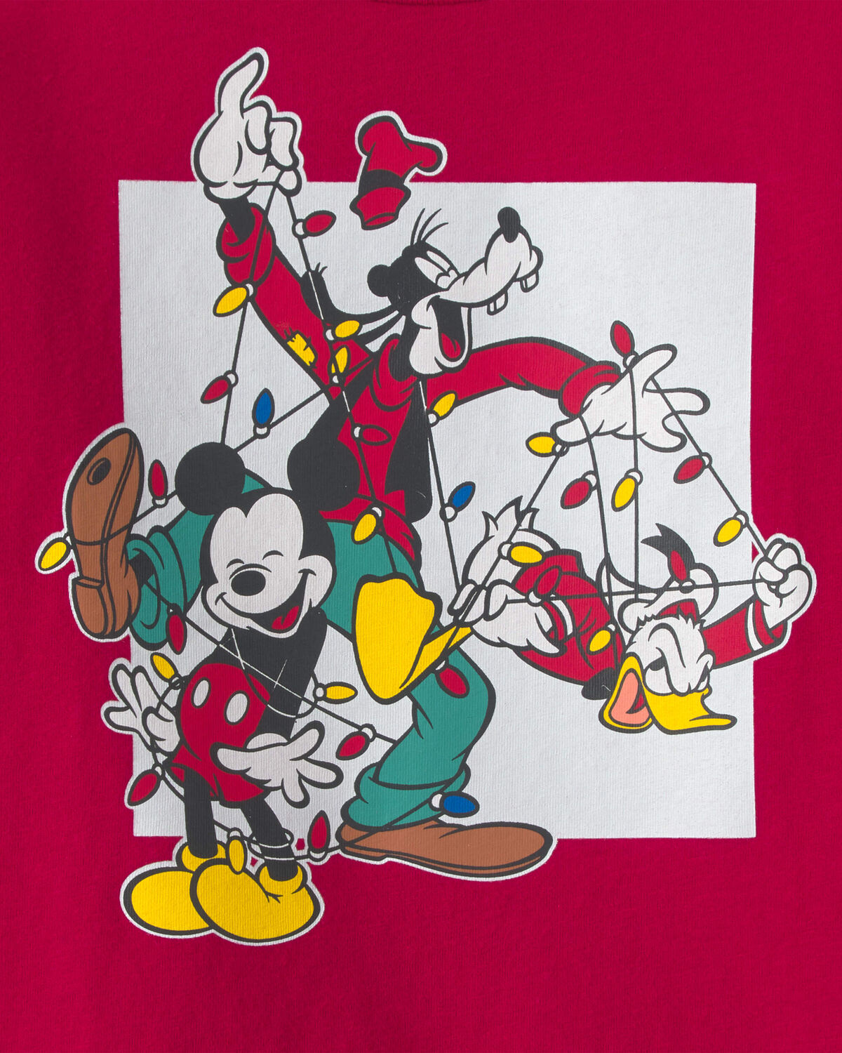 Toddler Disney© Mickey Mouse Christmas Long-Sleeve Graphic Tee - Red - Image 2