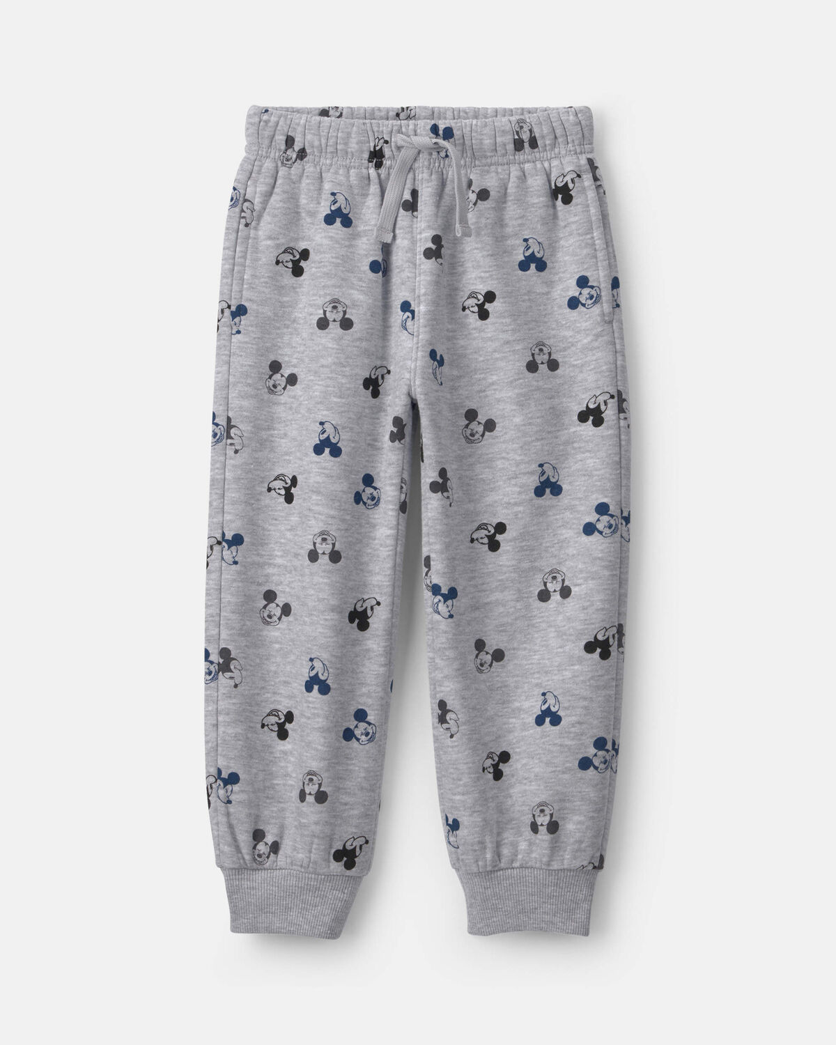 Toddler Boy 2-Piece Disney© Mickey Striped Long-Sleeve Top & Pant Set - Grey/Black - Image 2