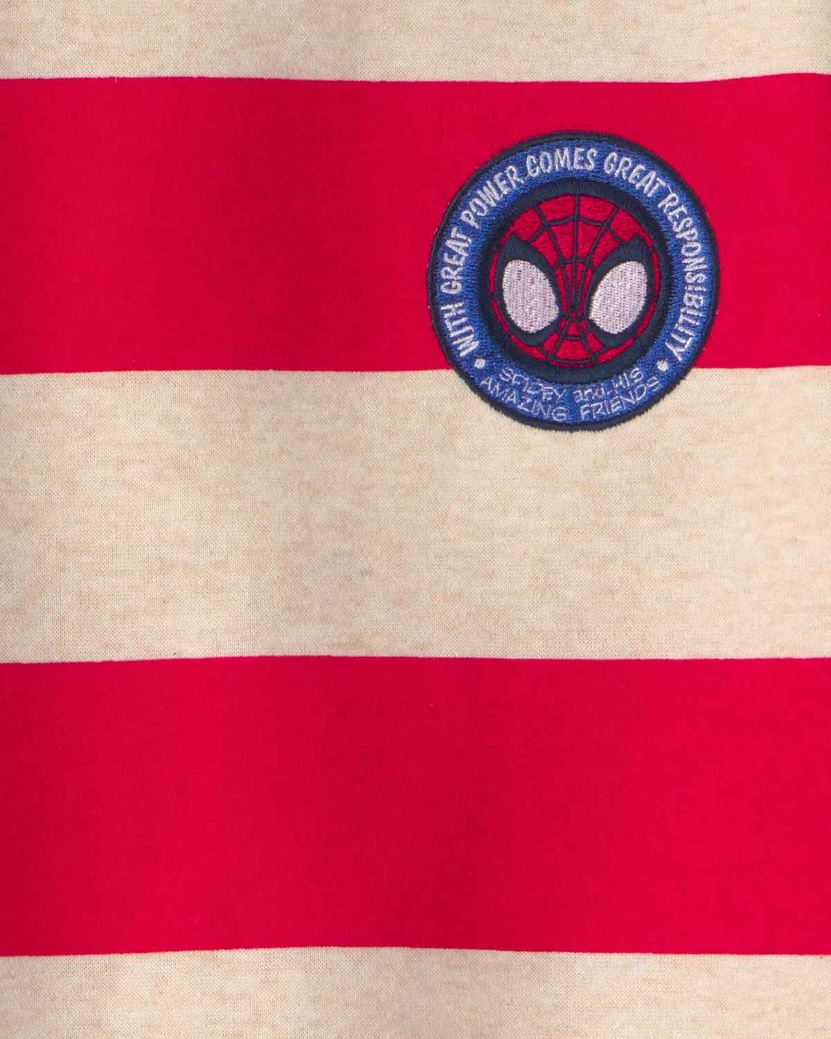 Toddler Boy 2-Piece ©Marvel Spidey Long-Sleeve Top & Pant Set - Red/Cream - Image 3