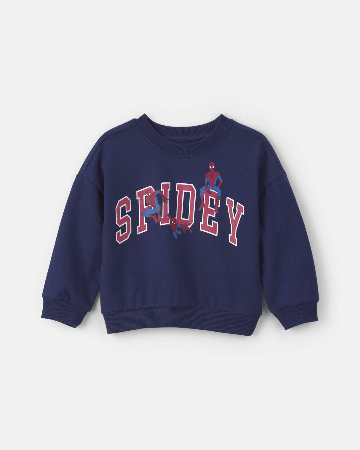 Toddler Boy ©Marvel Spider-Man Pullover Sweatshirt - Navy Blue