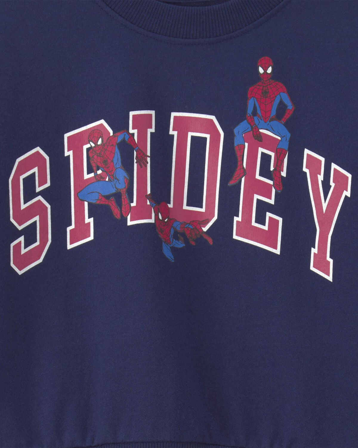 Toddler Boy ©Marvel Spider-Man Pullover Sweatshirt - Navy Blue - Image 2