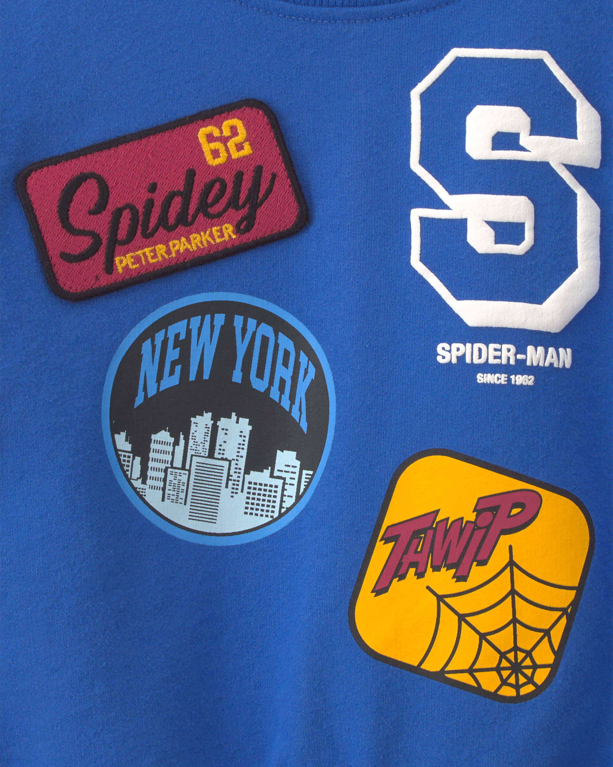 Toddler Boy ©Marvel Spider-Man Pullover Sweatshirt - Navy Blue - Image 4