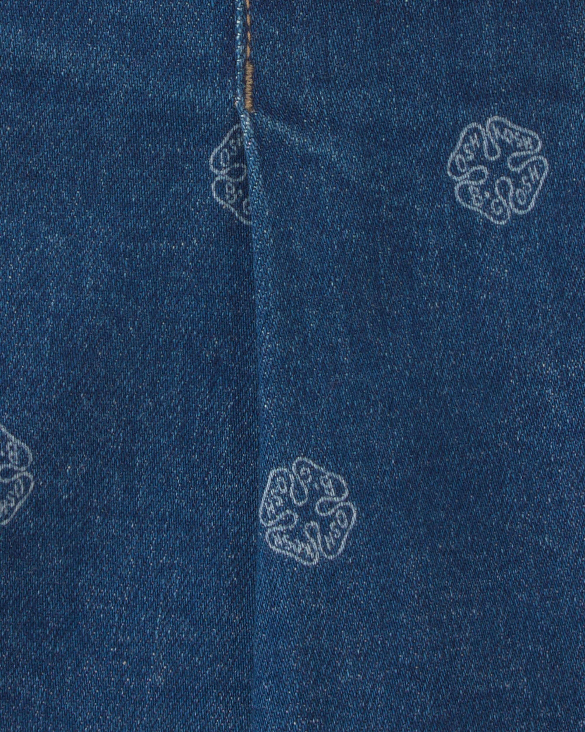Toddler Girl Floral Denim Skort - Light Wash - Image 5