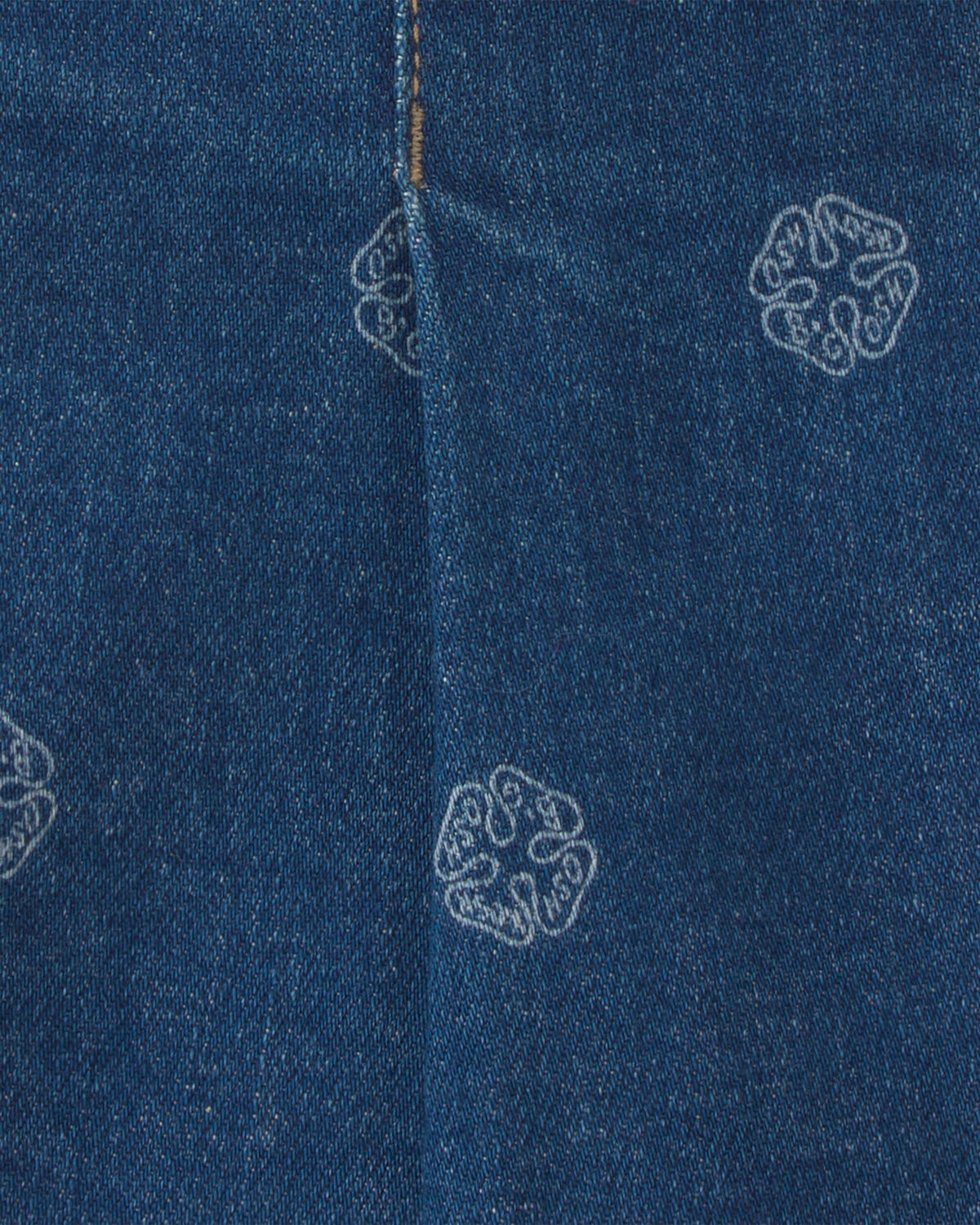 Toddler Girl Floral Denim Skort - Light Wash - Image 3