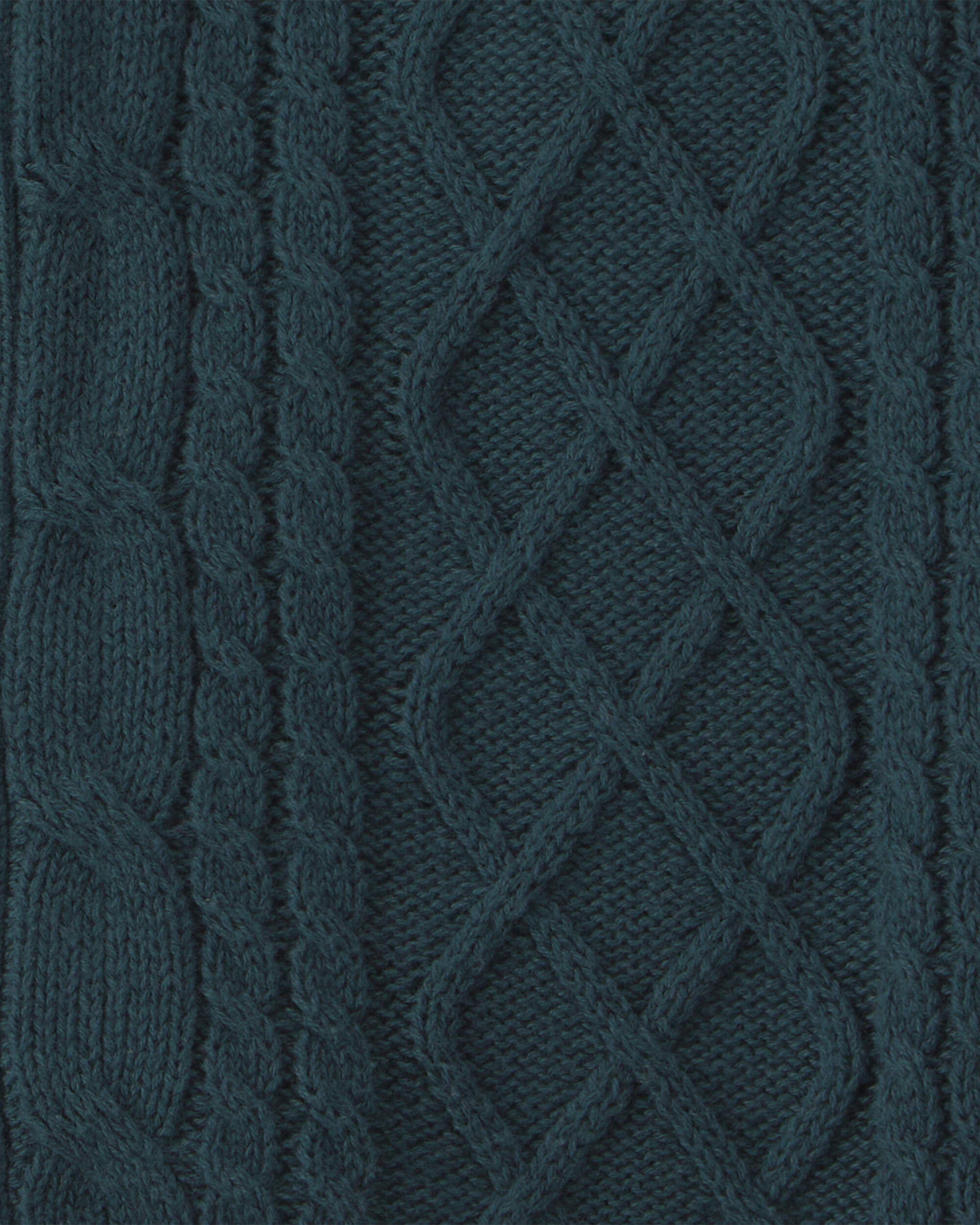 Toddler Boy Sweater Cardigan - Dark Green - Image 5