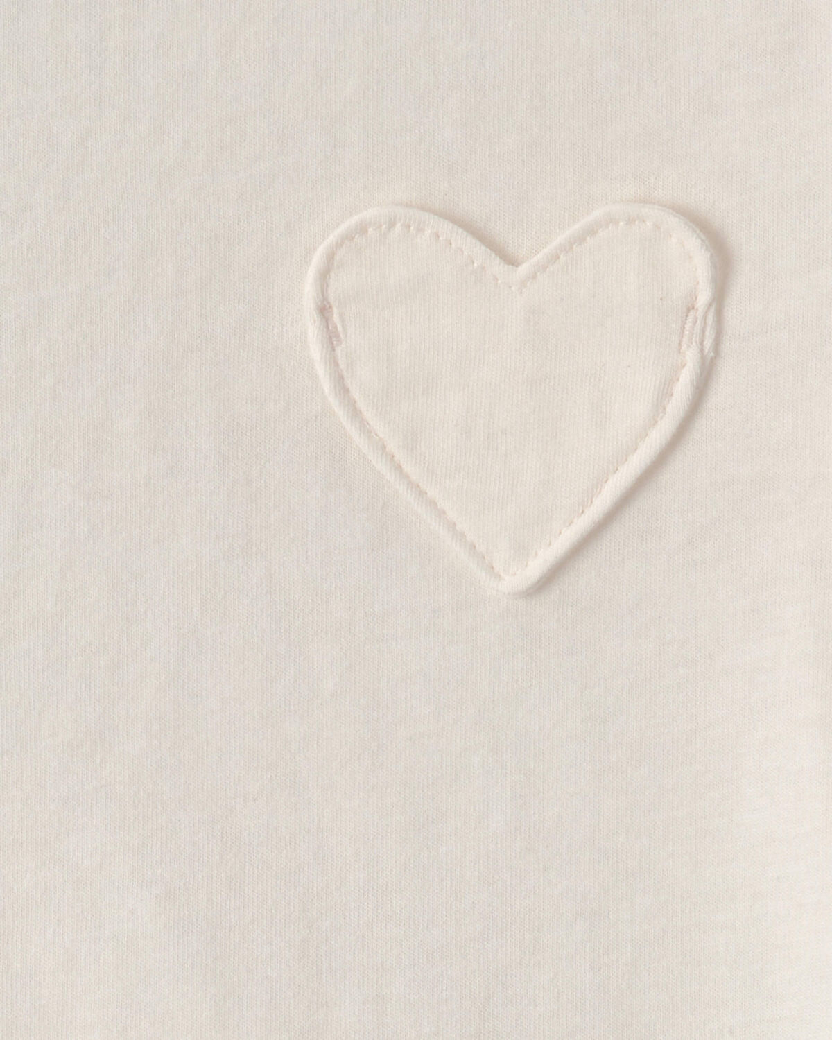 Toddler Girl Heart Long-Sleeve Top - Cream - Image 2