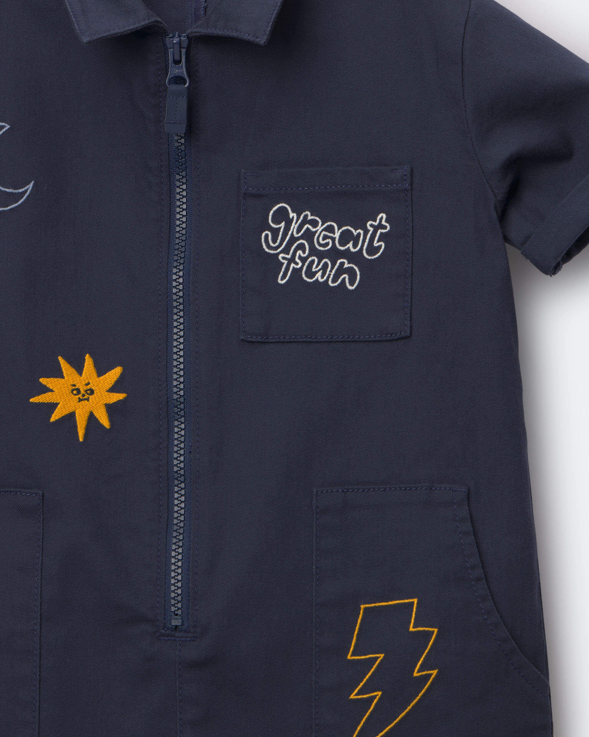 Toddler Day Out™ Jumpsuit - Charcoal - Image 5
