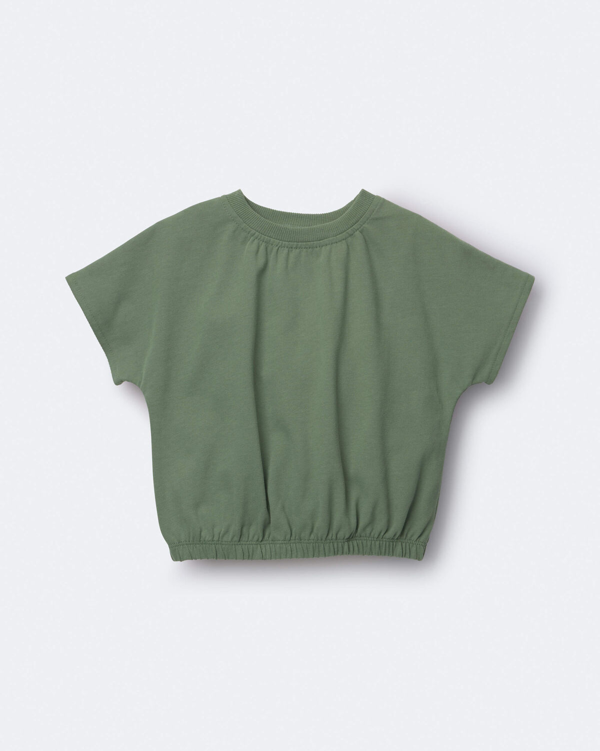 Toddler Girl Cinched-Waist Top - Olive - Image 2