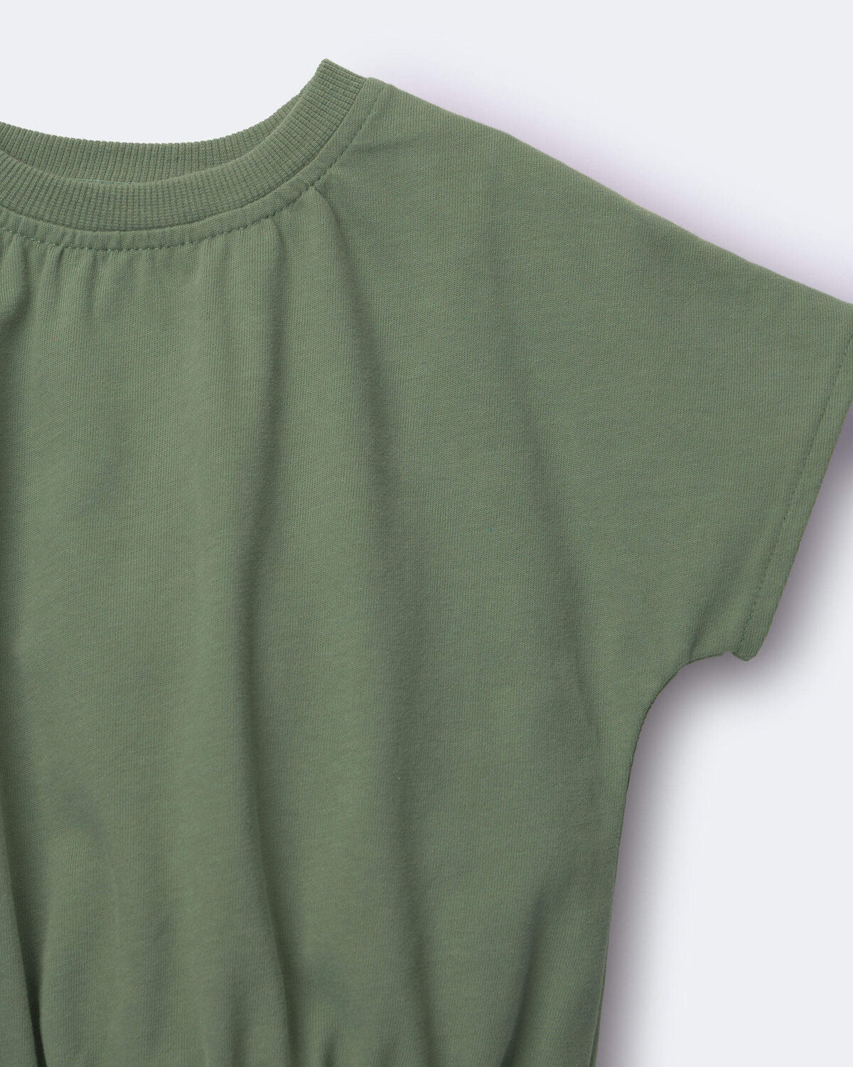 Toddler Girl Cinched-Waist Top - Olive - Image 5