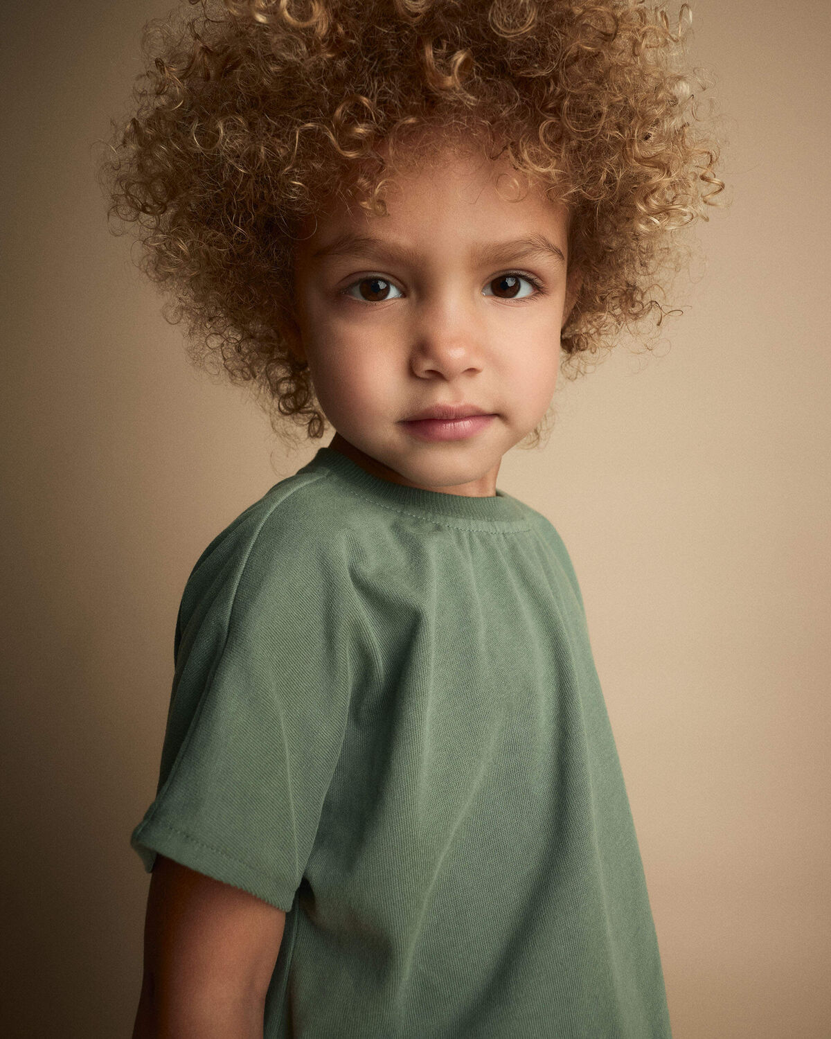 Toddler Girl Cinched-Waist Top - Olive - Image 3
