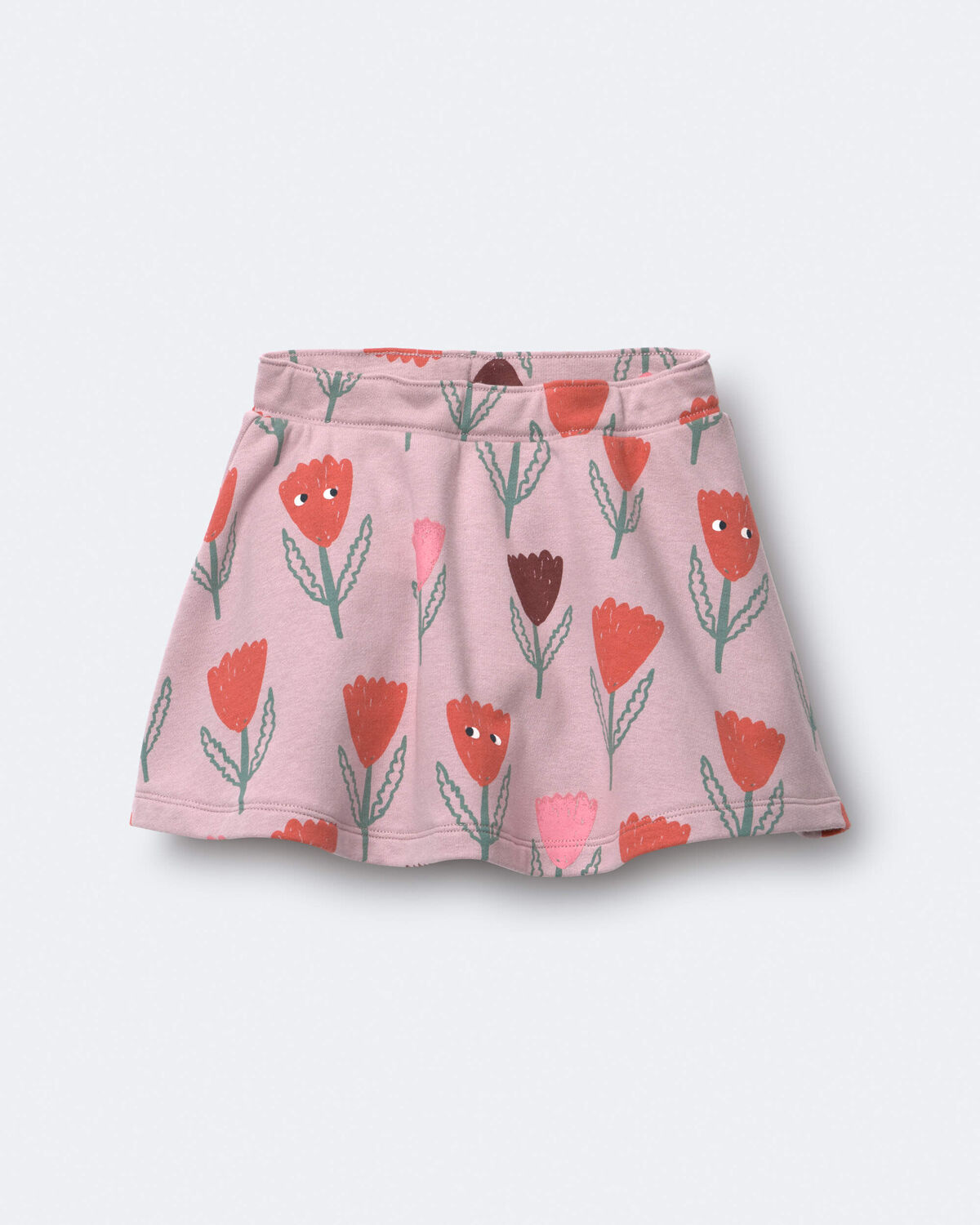 Toddler Girl Skirt in Tulip Print - Mauve - Image 2