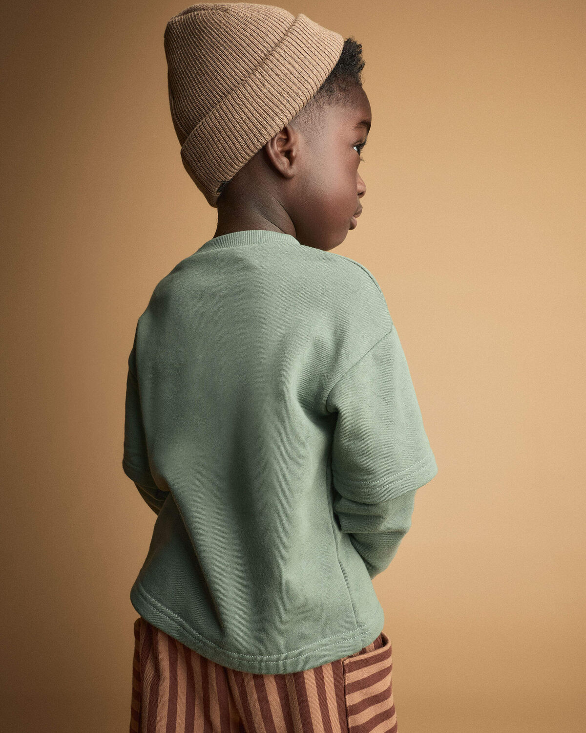 Toddler Long-Sleeve Layered Top - Olive - Image 5