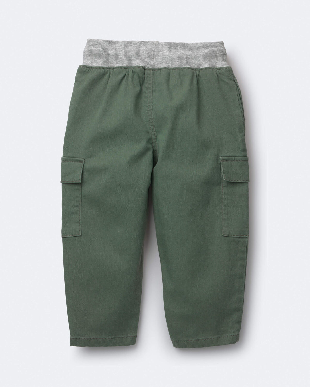 Toddler Boy Cargo Pant - Olive/Heather Grey - Image 2