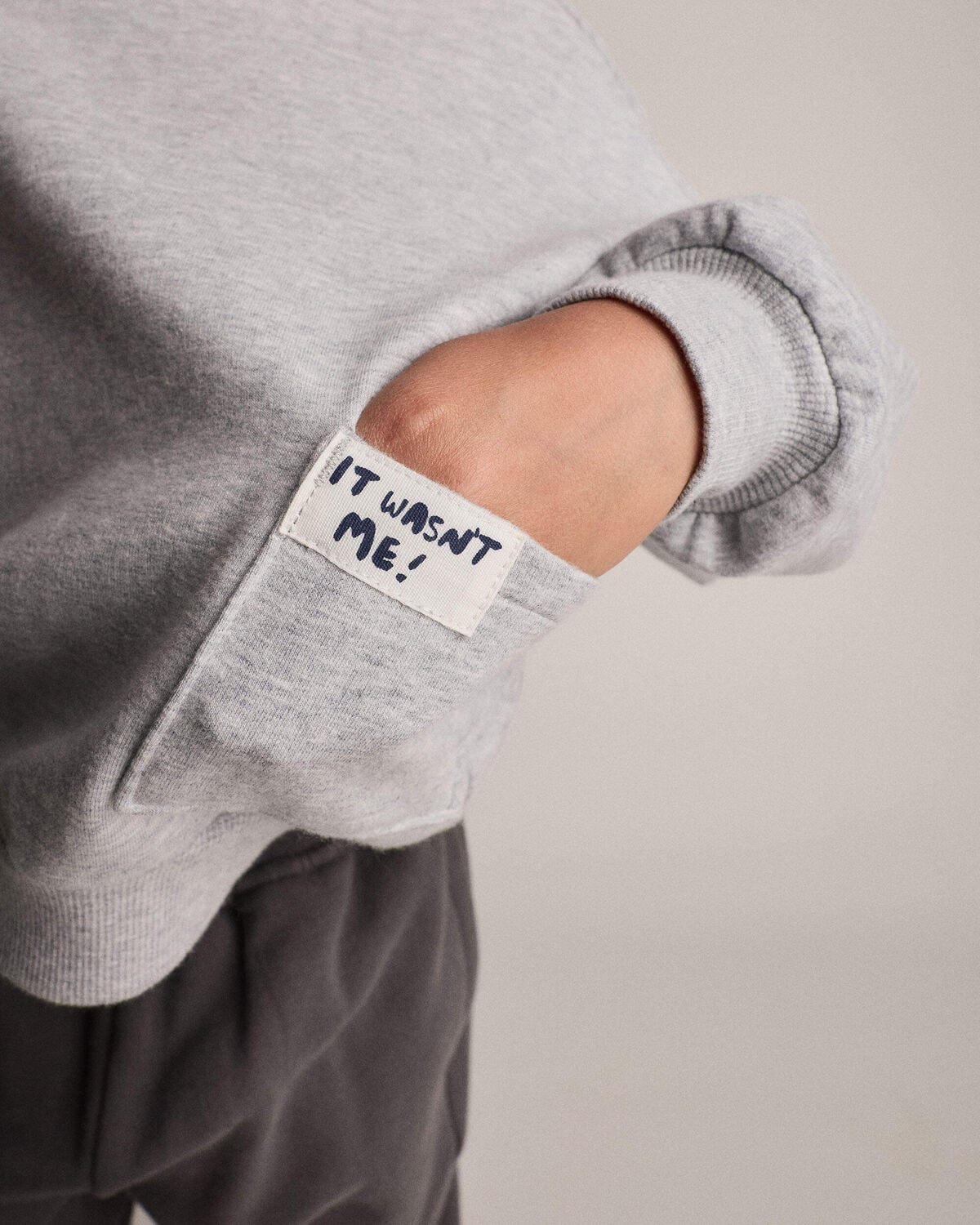 Toddler 'It Wasn't Me!' Otter Sweatshirt™ with Pockets - Heather Grey - Image 4