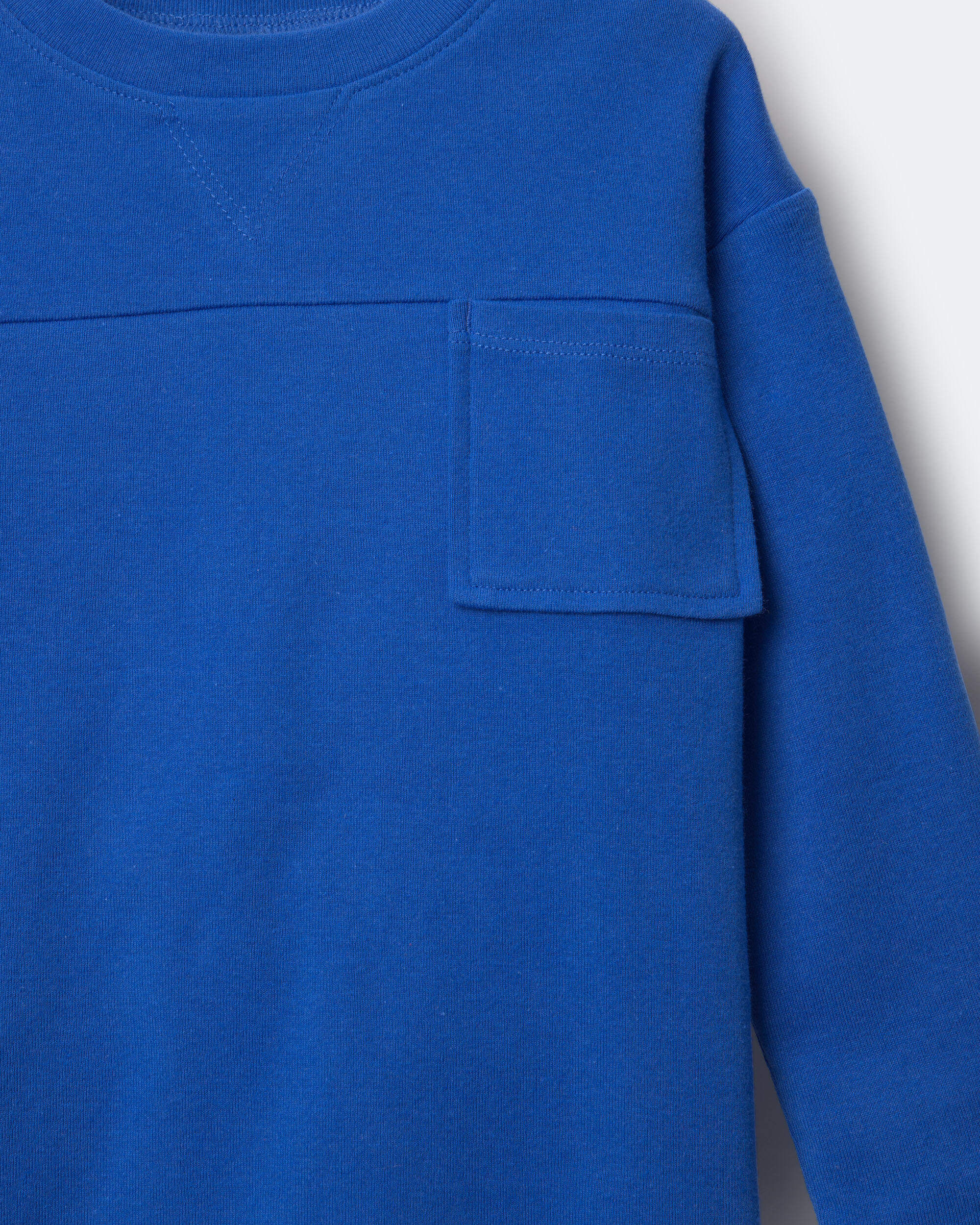 Toddler Ribbed Long-Sleeve Pocket Tee - Brown - Image 4