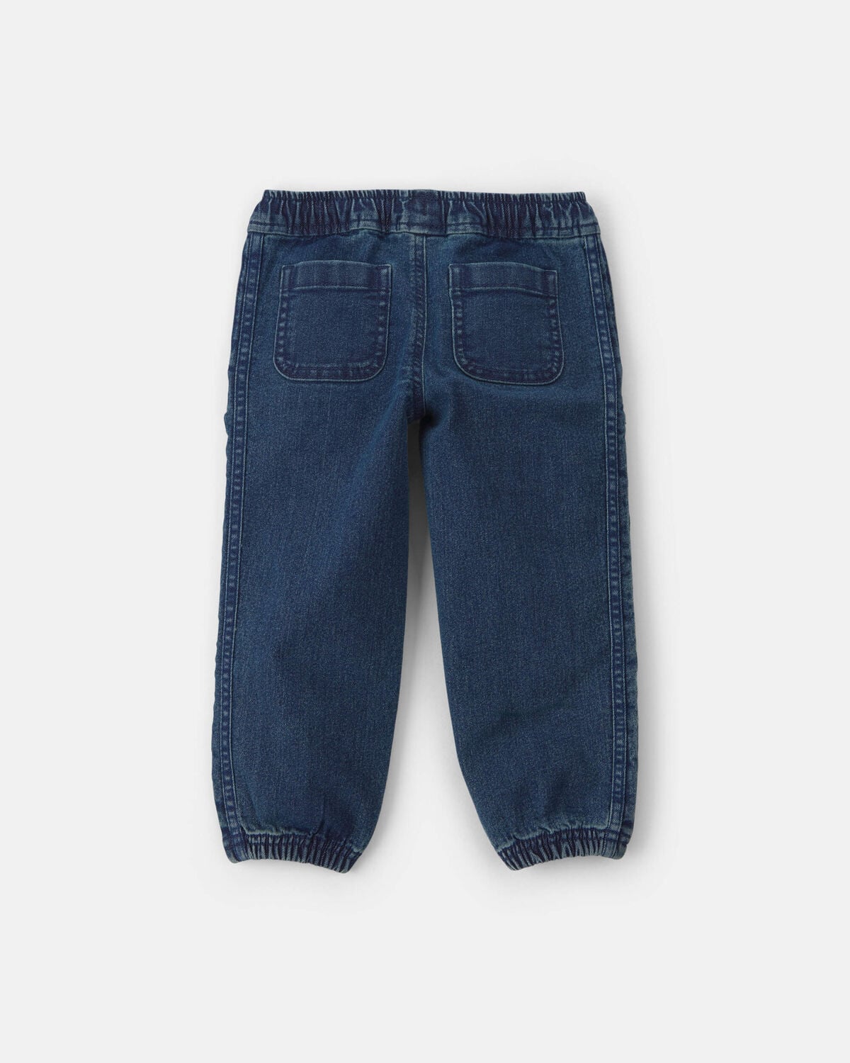 Toddler Boy Denim Joggers - Medium Wash - Image 2