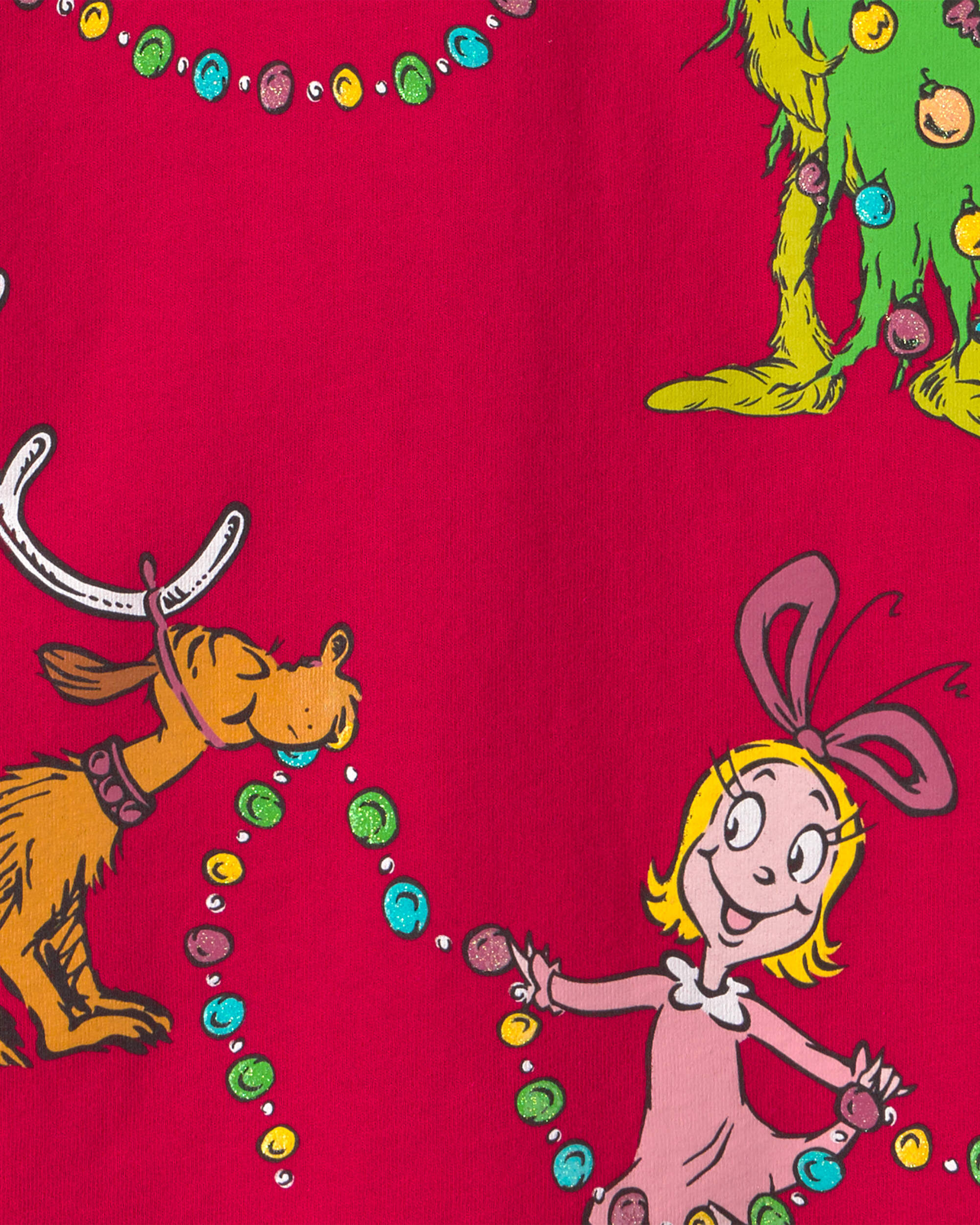 Toddler Girl Dr. Seuss™ The Grinch Christmas Long-Sleeve Graphic Tee - Red - Image 3