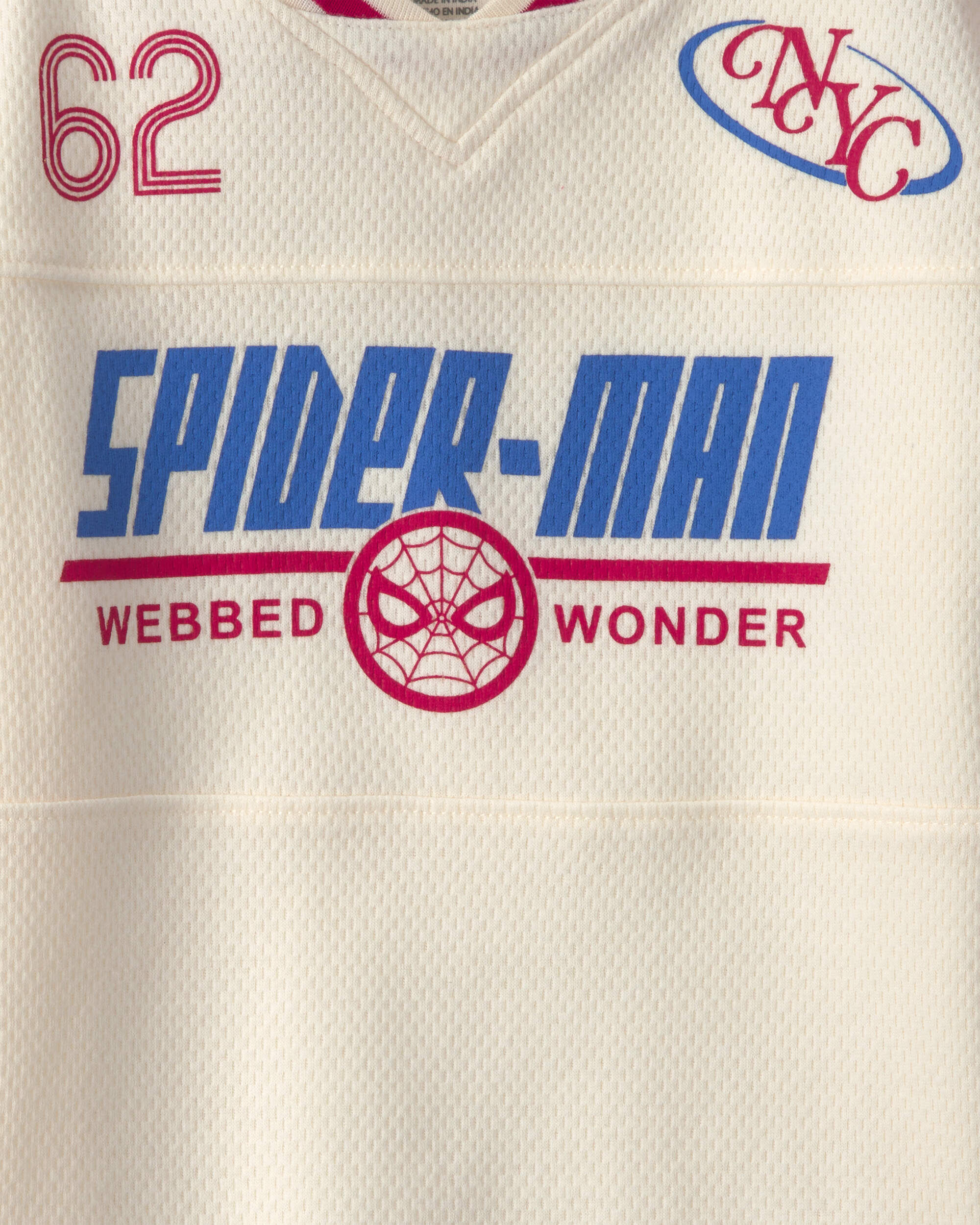 Toddler Boy ©Marvel Spider-Man Short-Sleeve Jersey - Cream - Image 3