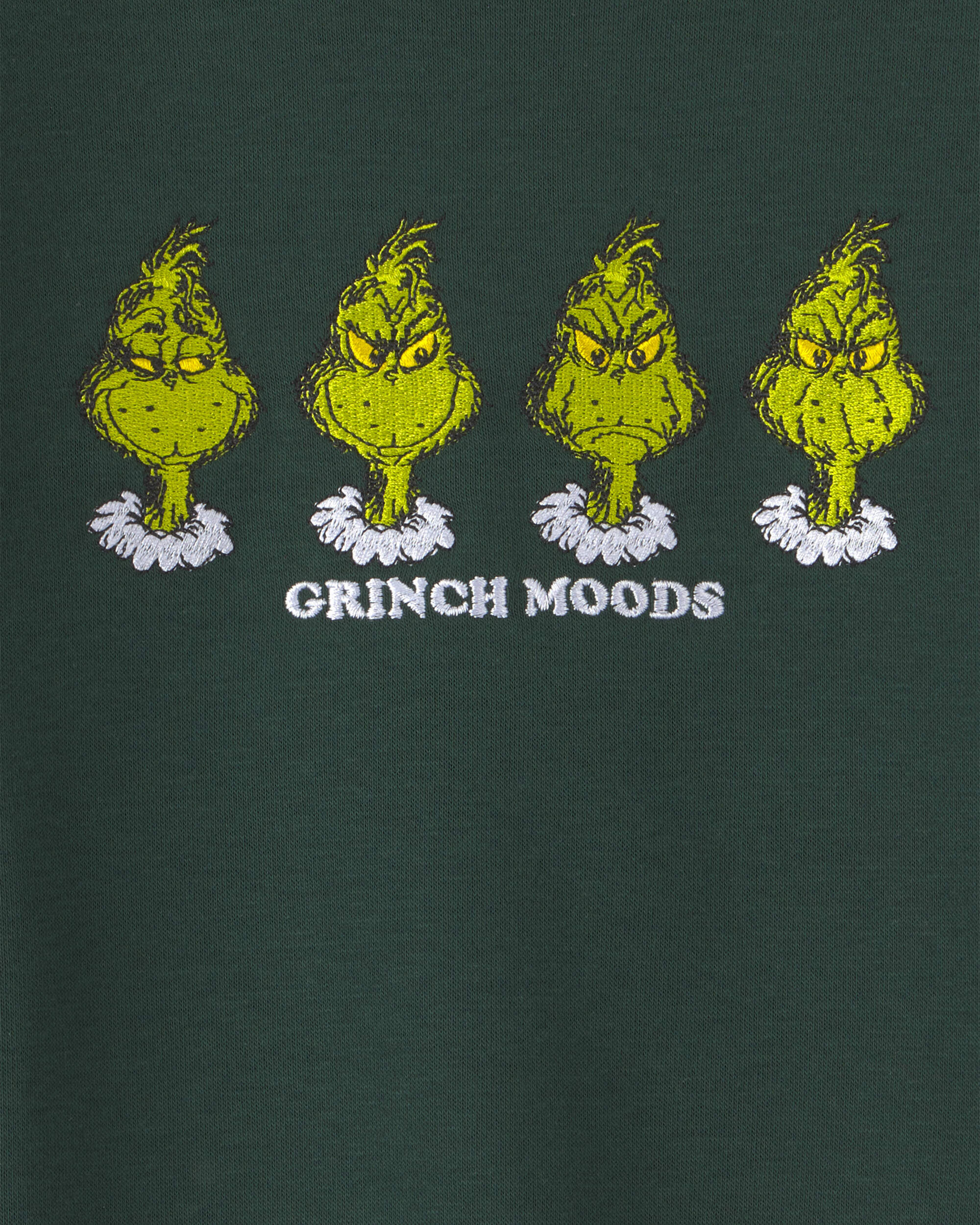 Toddler Boy Dr. Seuss™ The Grinch Embroidered Christmas Fleece Pullover Sweatshirt - Green - Image 3