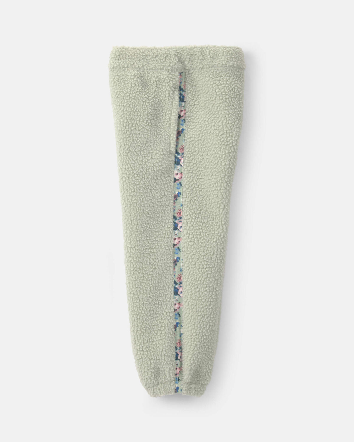 Toddler Girl Floral Fleece Joggers - Green - Image 2