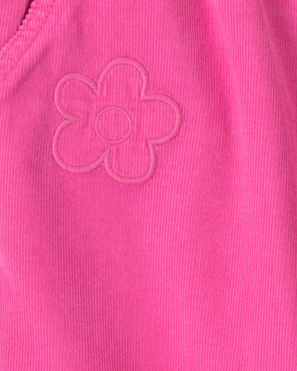 Toddler Girl Flower Corduroy Pull-On Pants - Pink - Image 3