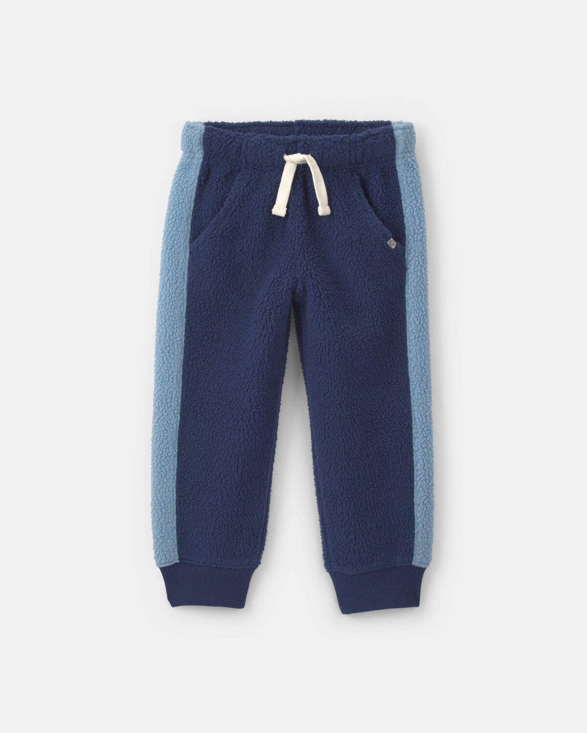 Toddler Boy Colorblock Fleece Joggers - Navy Blue/Light Blue