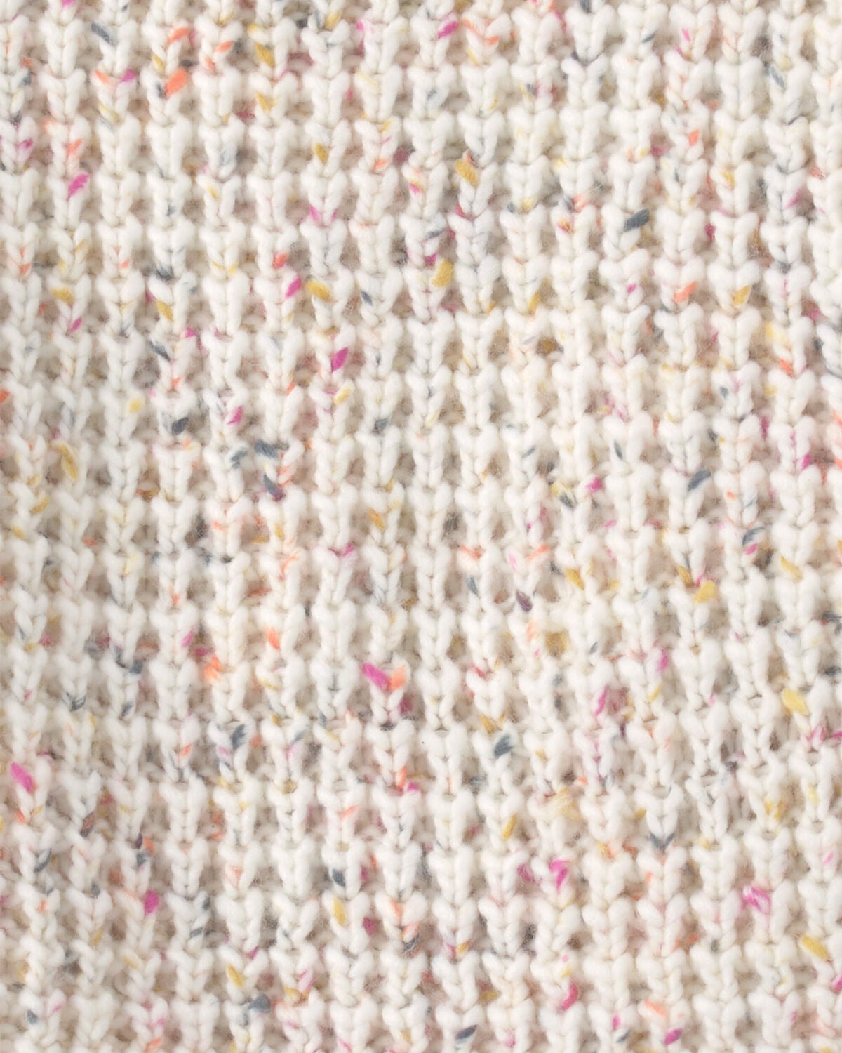 Toddler Girl Confetti Cable Knit Sweater - Cream - Image 2