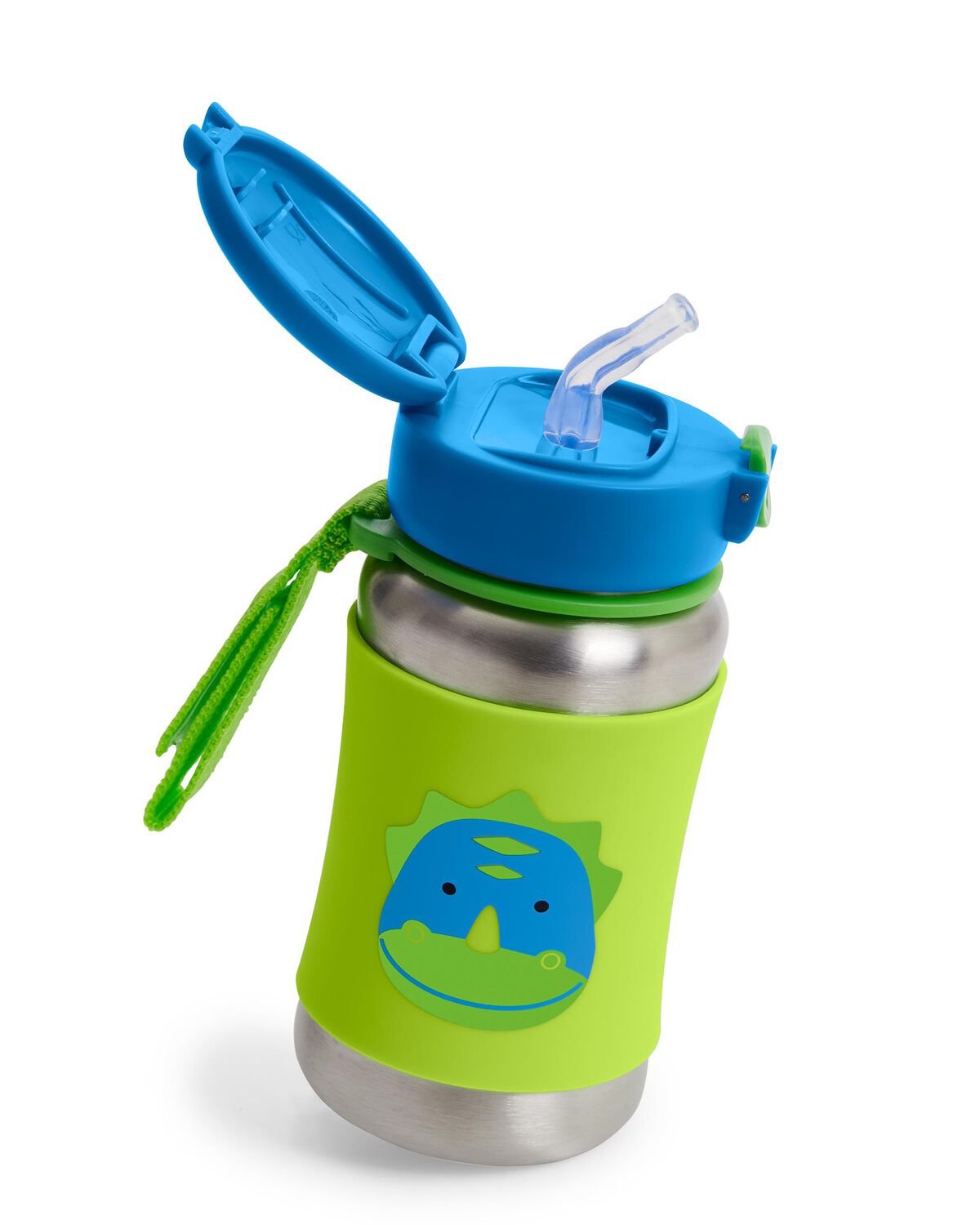 Zoo Stainless Steel Little Kid Straw Bottle - Dinosaur - Image 3