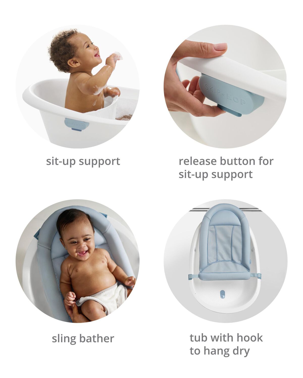 Wave 4-in-1 Baby Bath Tub - Image 5