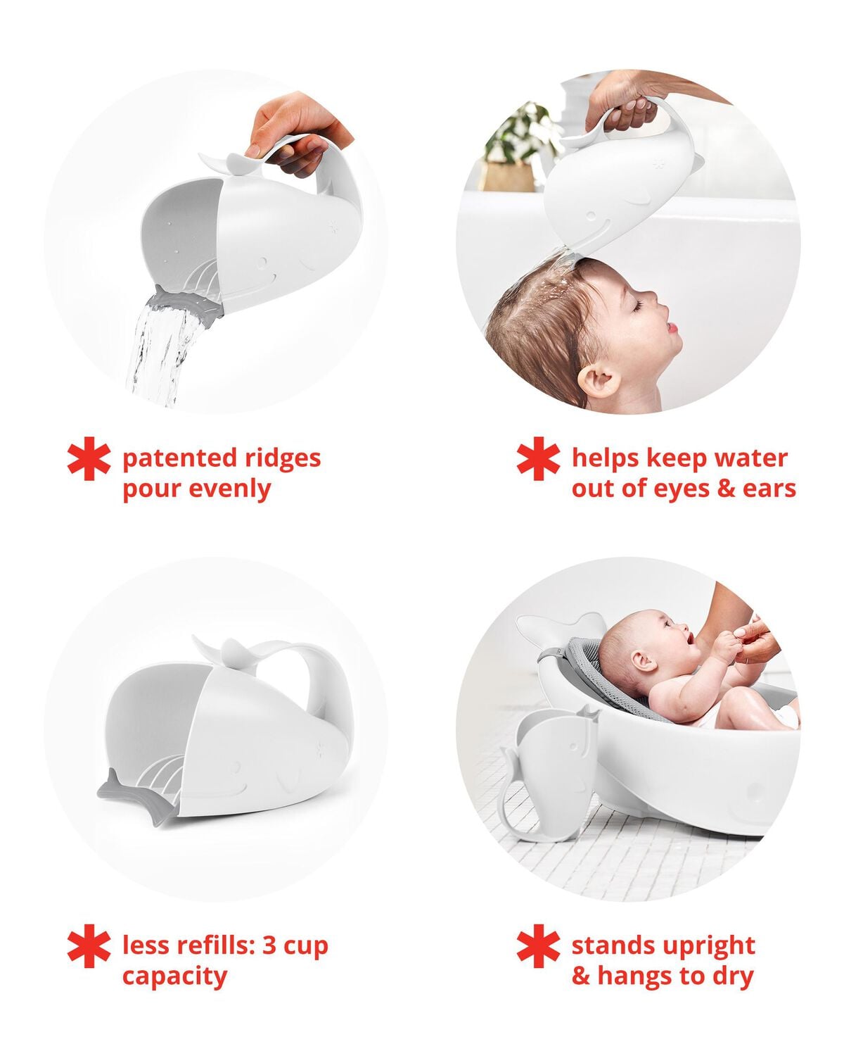 MOBY® Waterfall Bath Rinser - White - Image 3