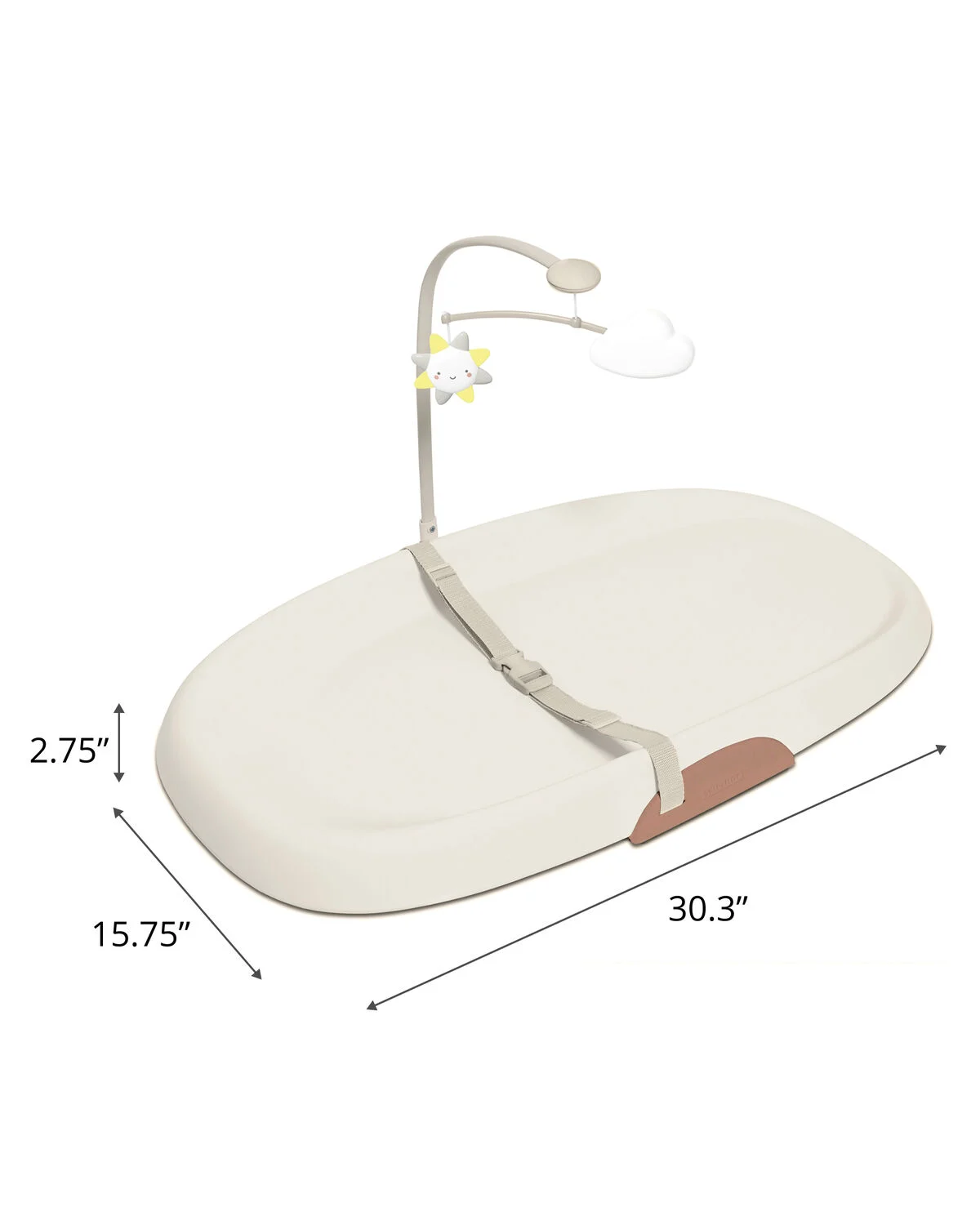 Nursery Style Wipe-Clean Changing Pad - 18 in - Oat - Image 6