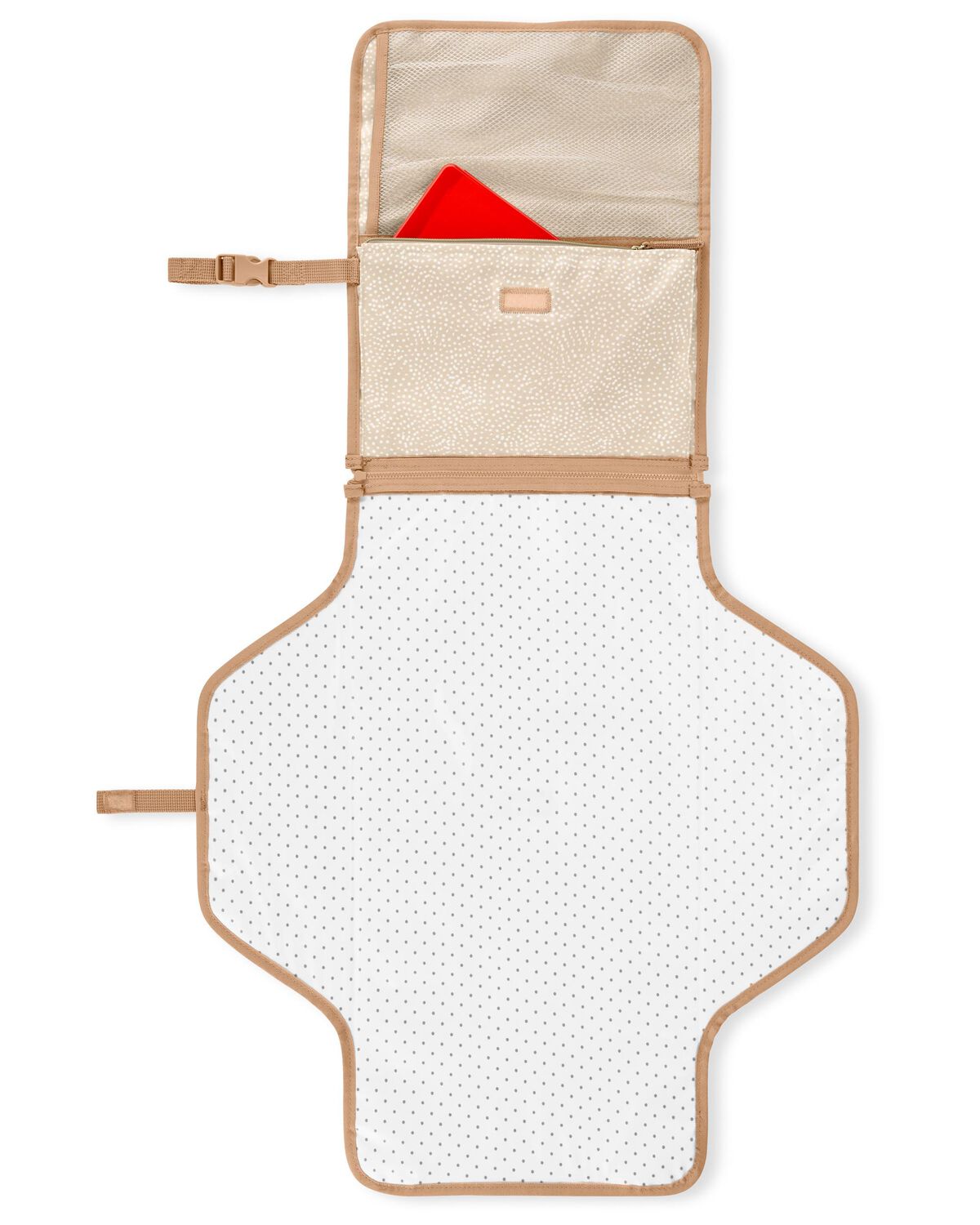 Pronto Signature Changing Station - Beige Swirl Dot - Image 5