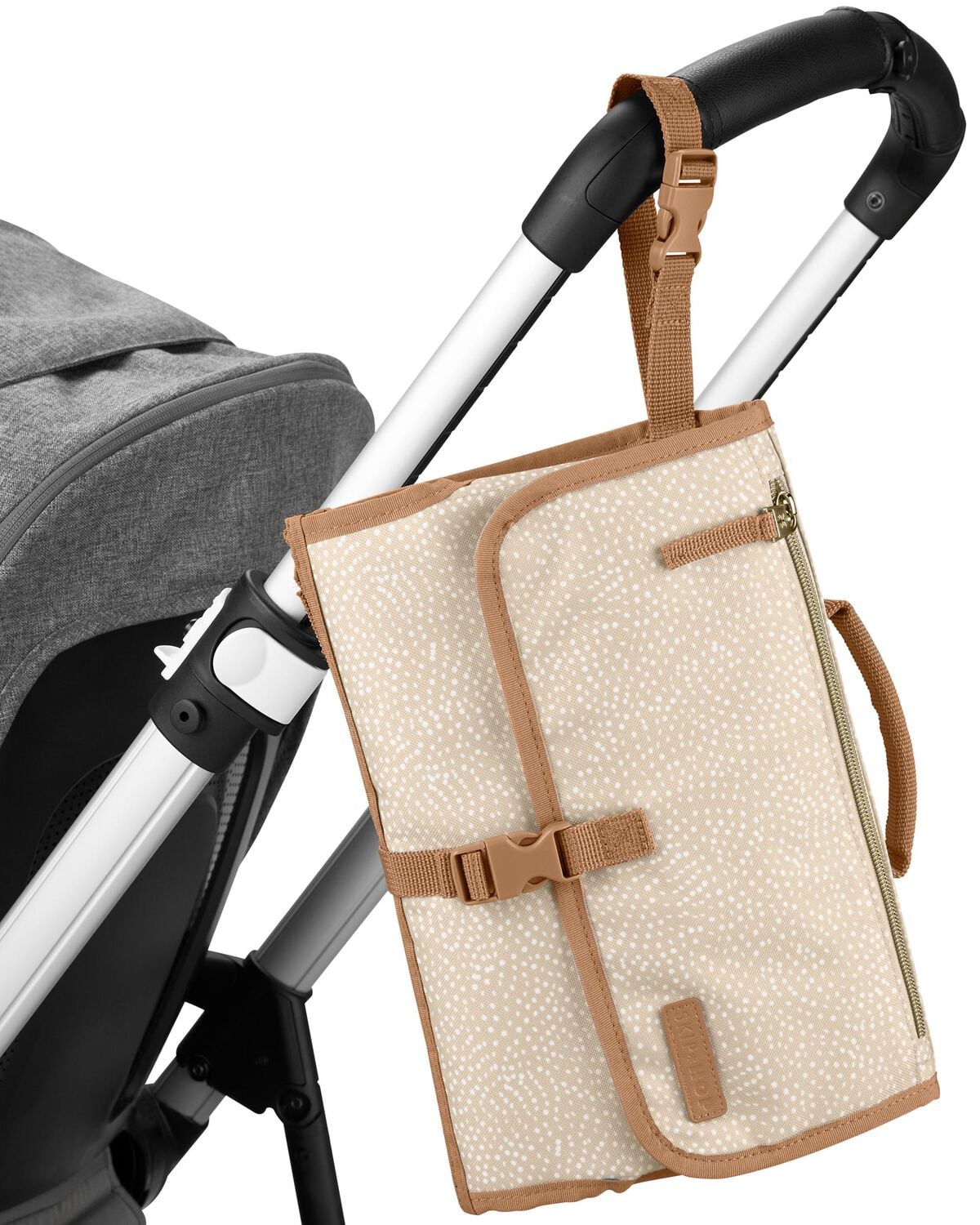 Pronto Signature Changing Station - Beige Swirl Dot - Image 6