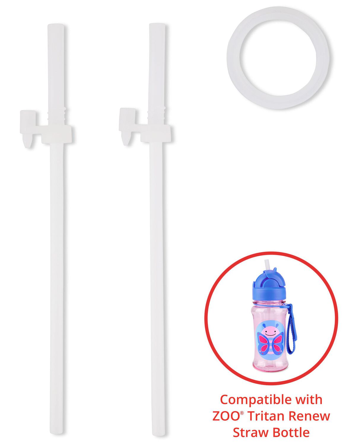ZOO Tritan™ Renew Straw Bottle Extra Straws - 2-pack