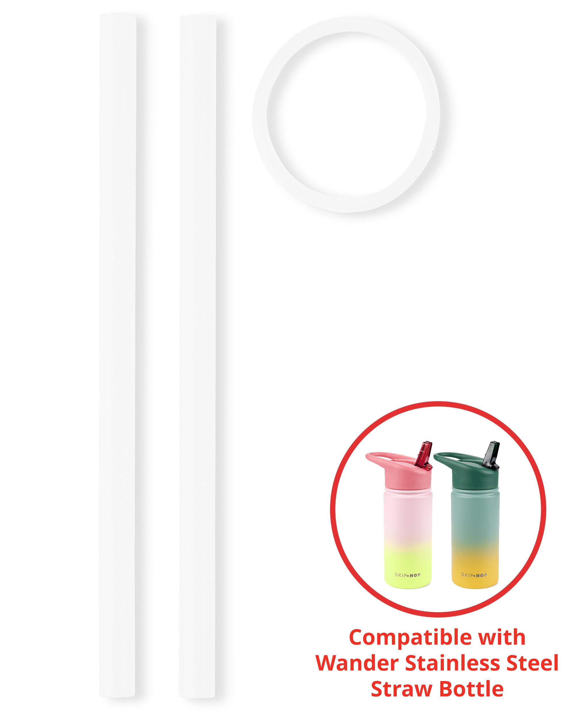 Wander Straw Bottle Extra Straws - 2-Pack - Image 3