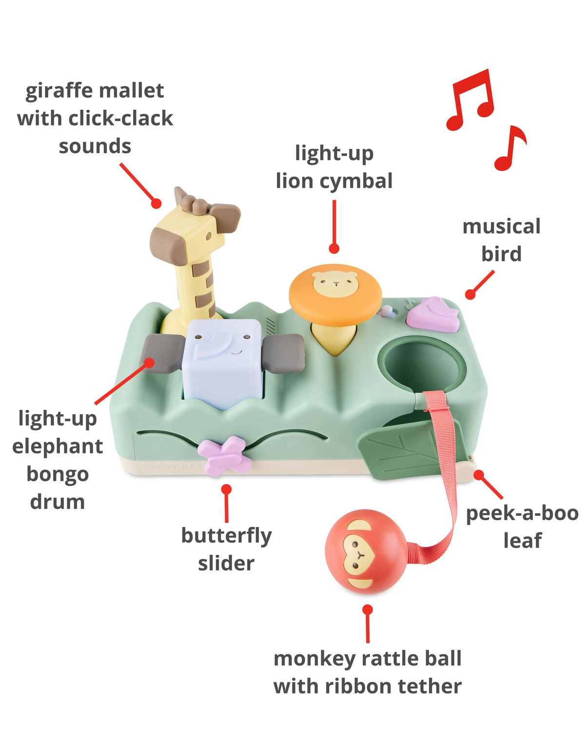 Geometric Wonders Musical Pounding Bench Baby Toy - Image 4