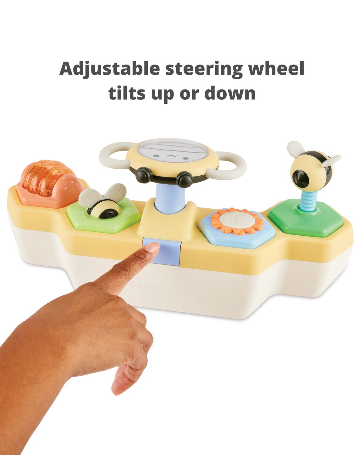 Farmstand See & Bee Steering Wheel & Tummy Time Baby Toy - Image 4