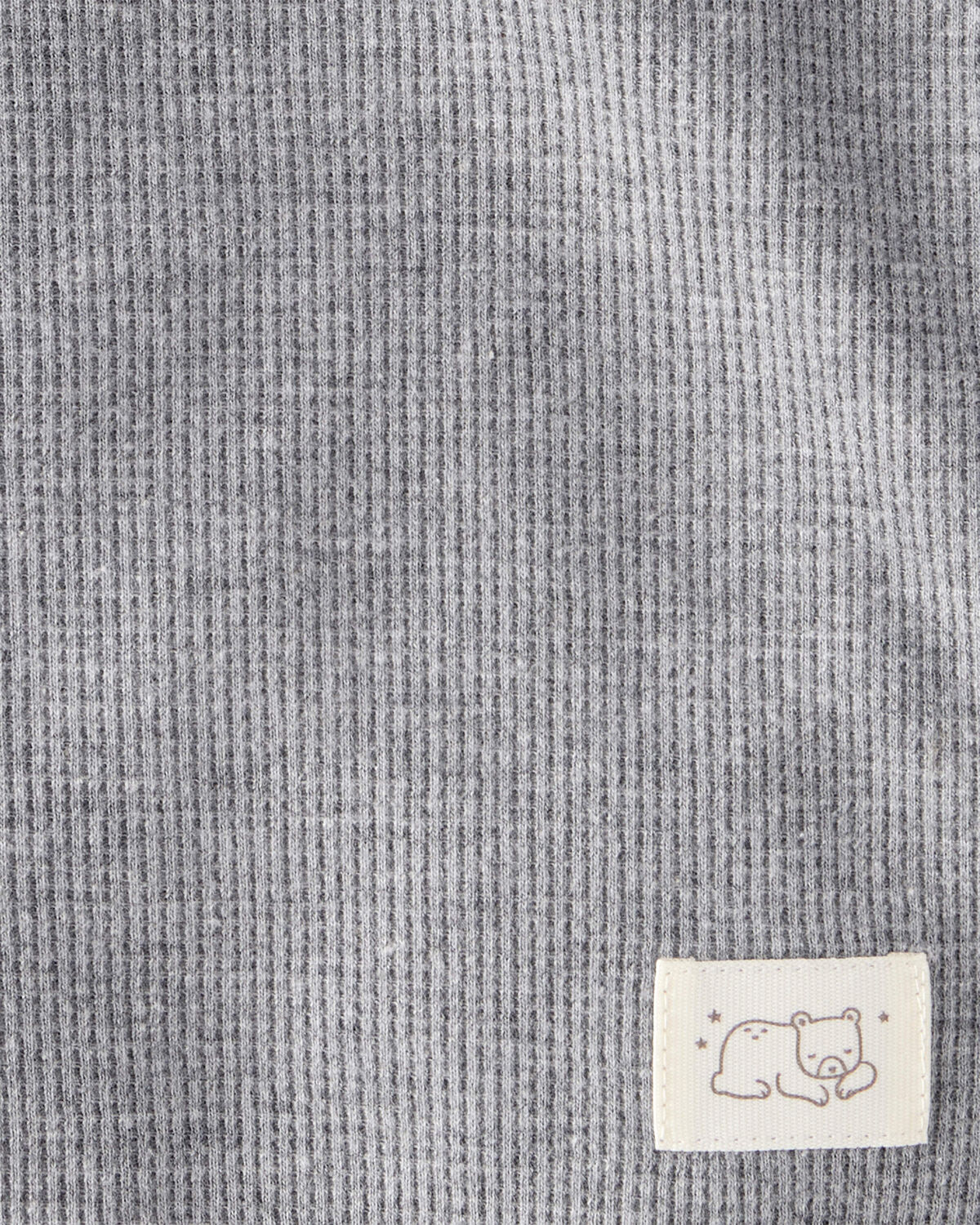 Baby 2-Pack Waffle Knit Blankets - Grey/Navy - Image 2