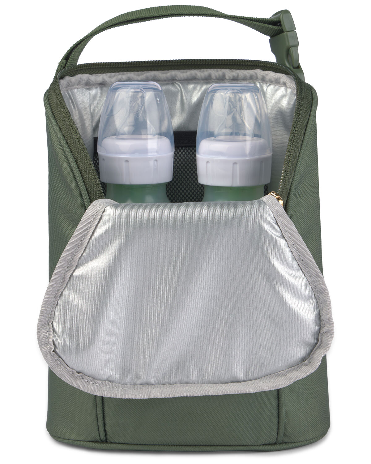 Grab & Go Double Bottle Bag - Sage - Image 2