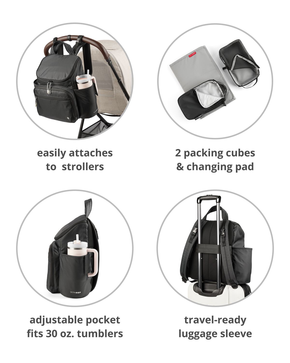 Forma Next Backpack Diaper Bag - Grey - Image 4
