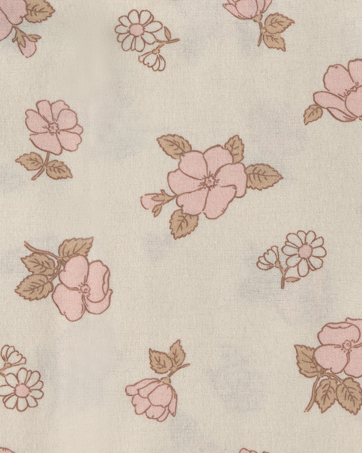 Baby Girl 4-Pack Floral Receiving Blankets - Pink/Ivory - Image 4