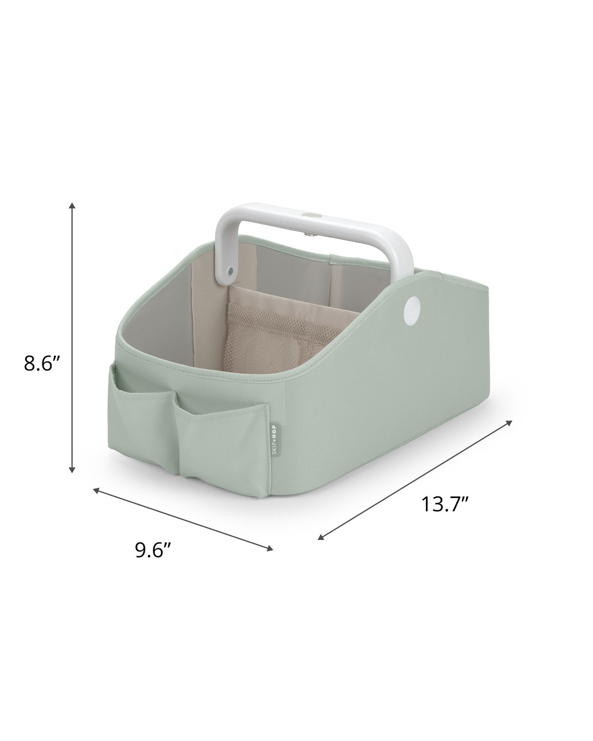 Nursery Style Light-Up Diaper Caddy - Sage - Image 4