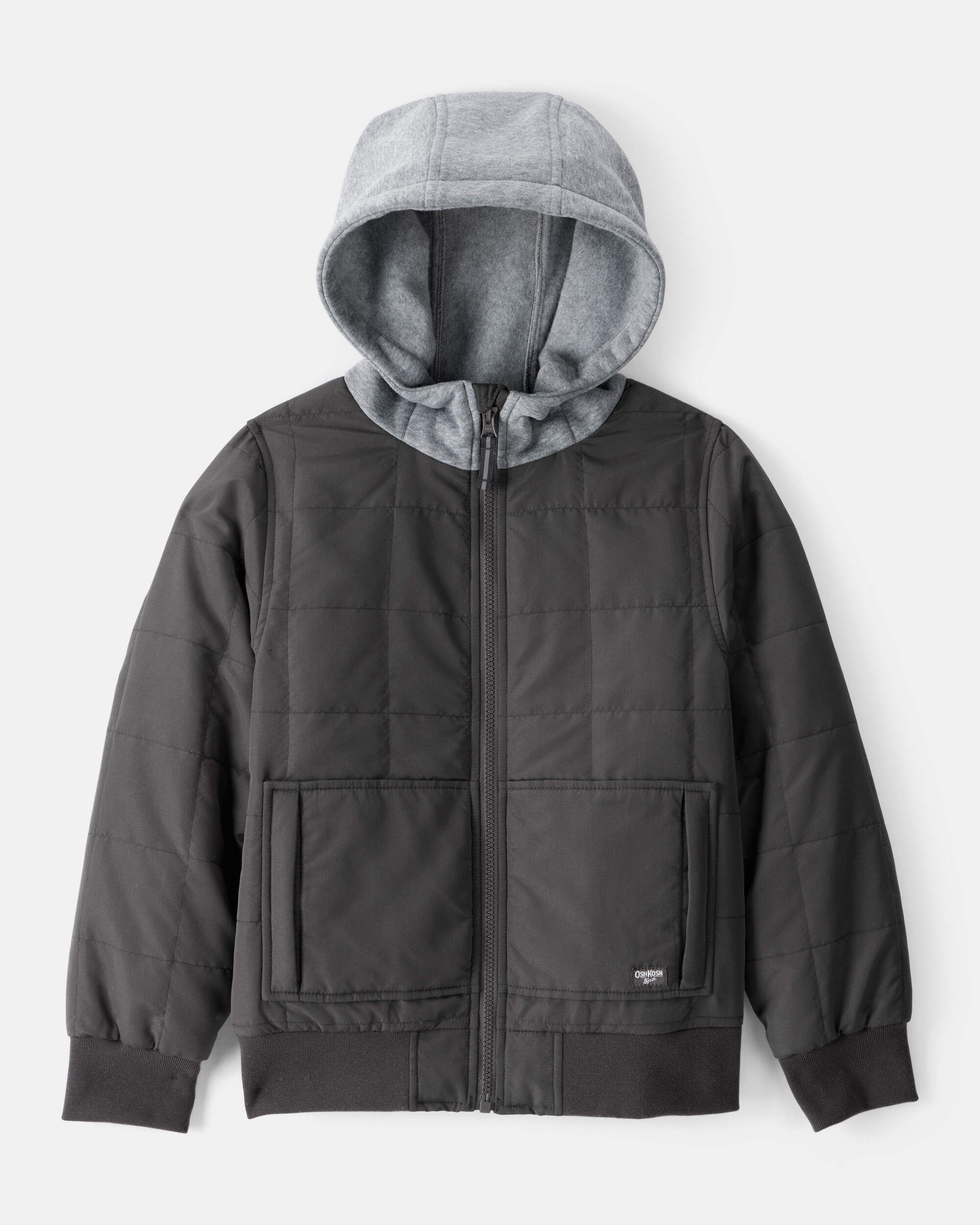 Toddler Boy Hooded Midweight Jacket - Green - Image 6